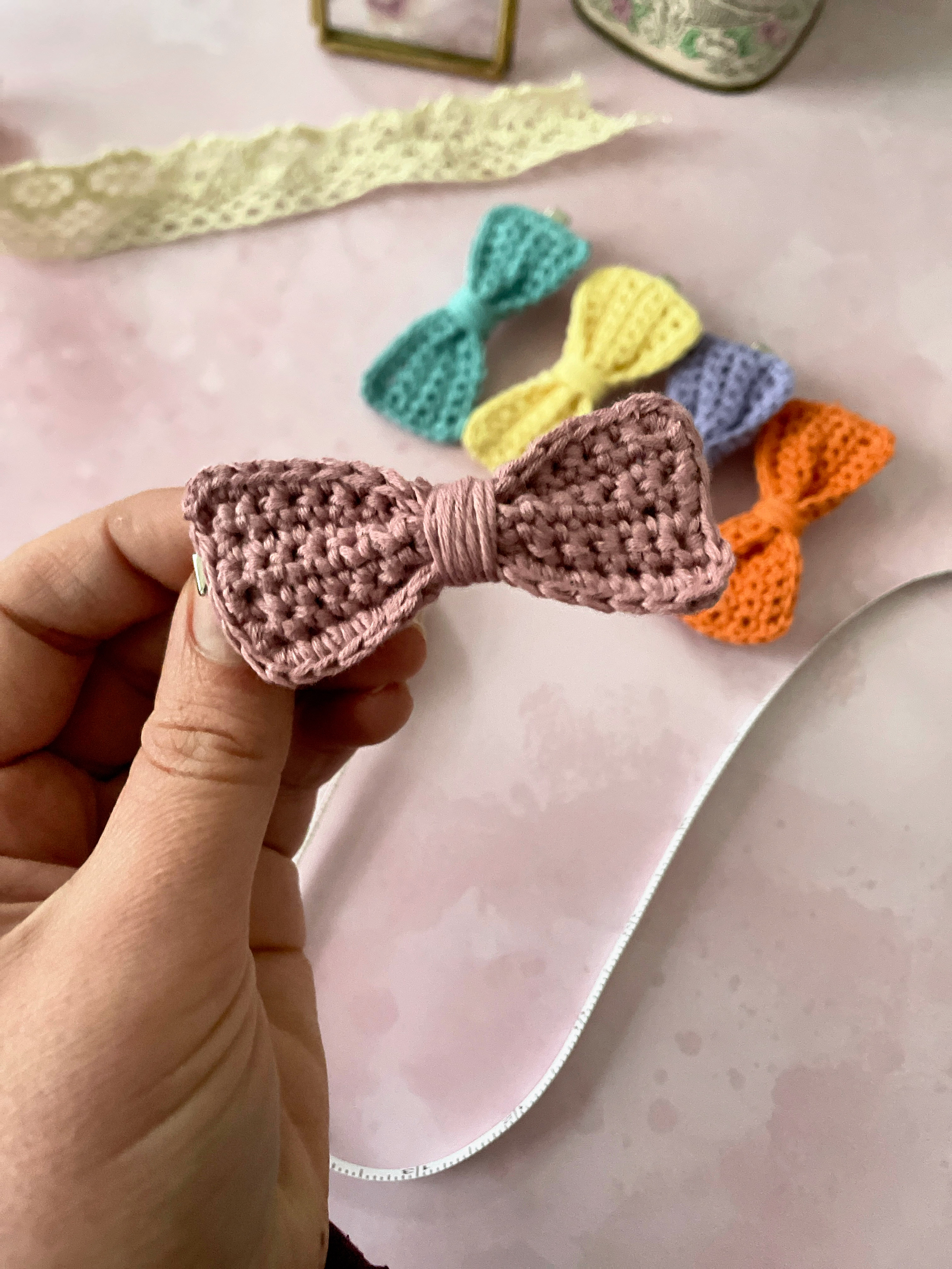 Pince à cheveux "noeud" - Hibiscus