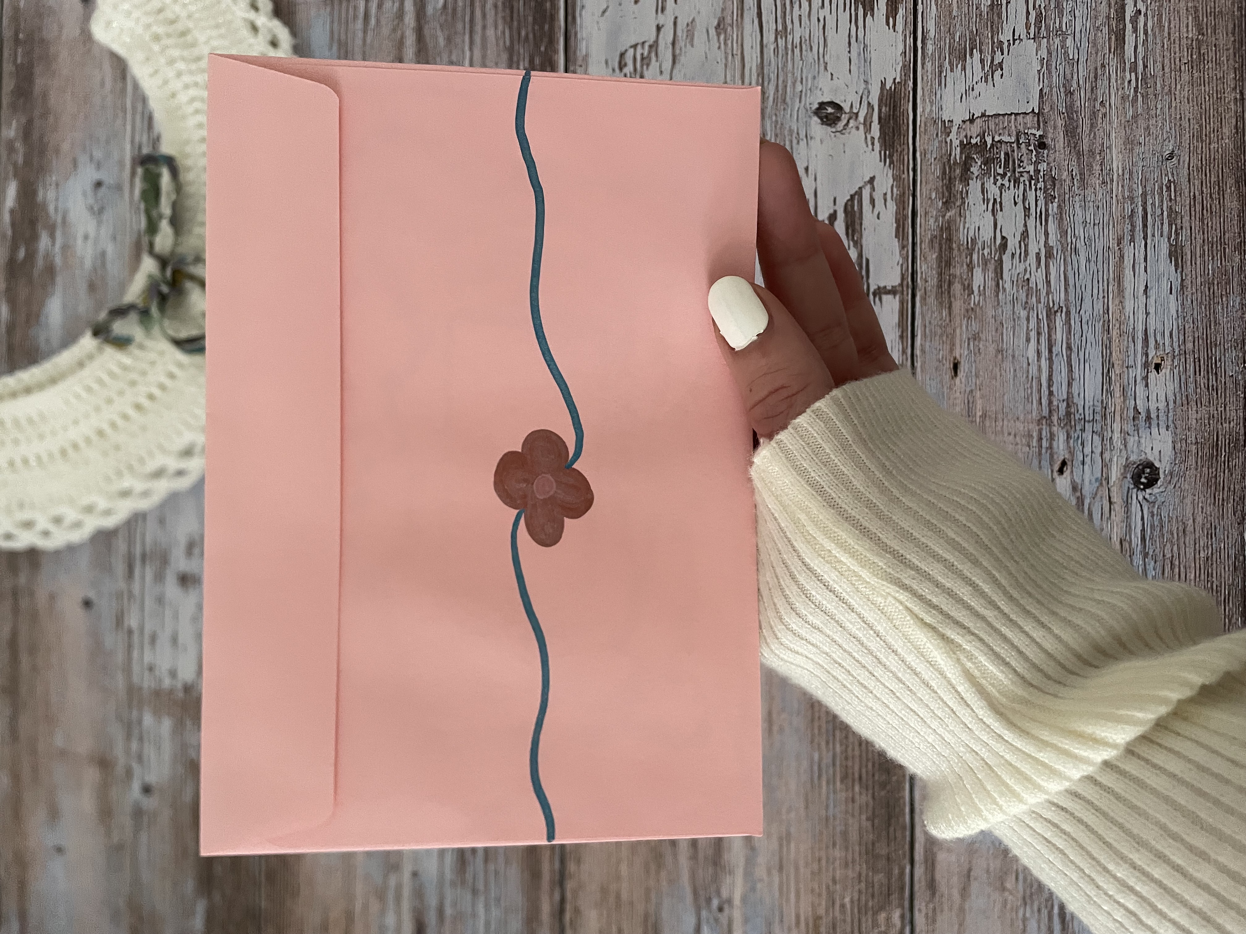 Enveloppe Rose d'amour