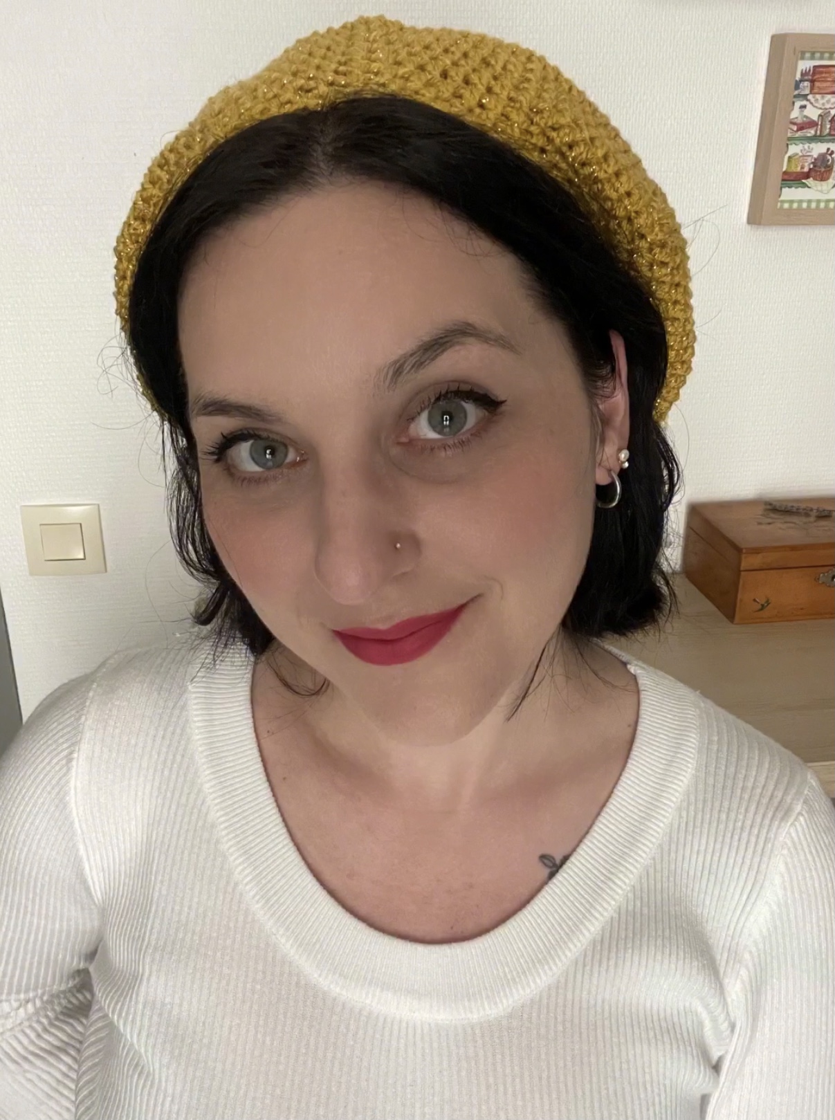 Béret Hiver pailleté - Pain d’épices