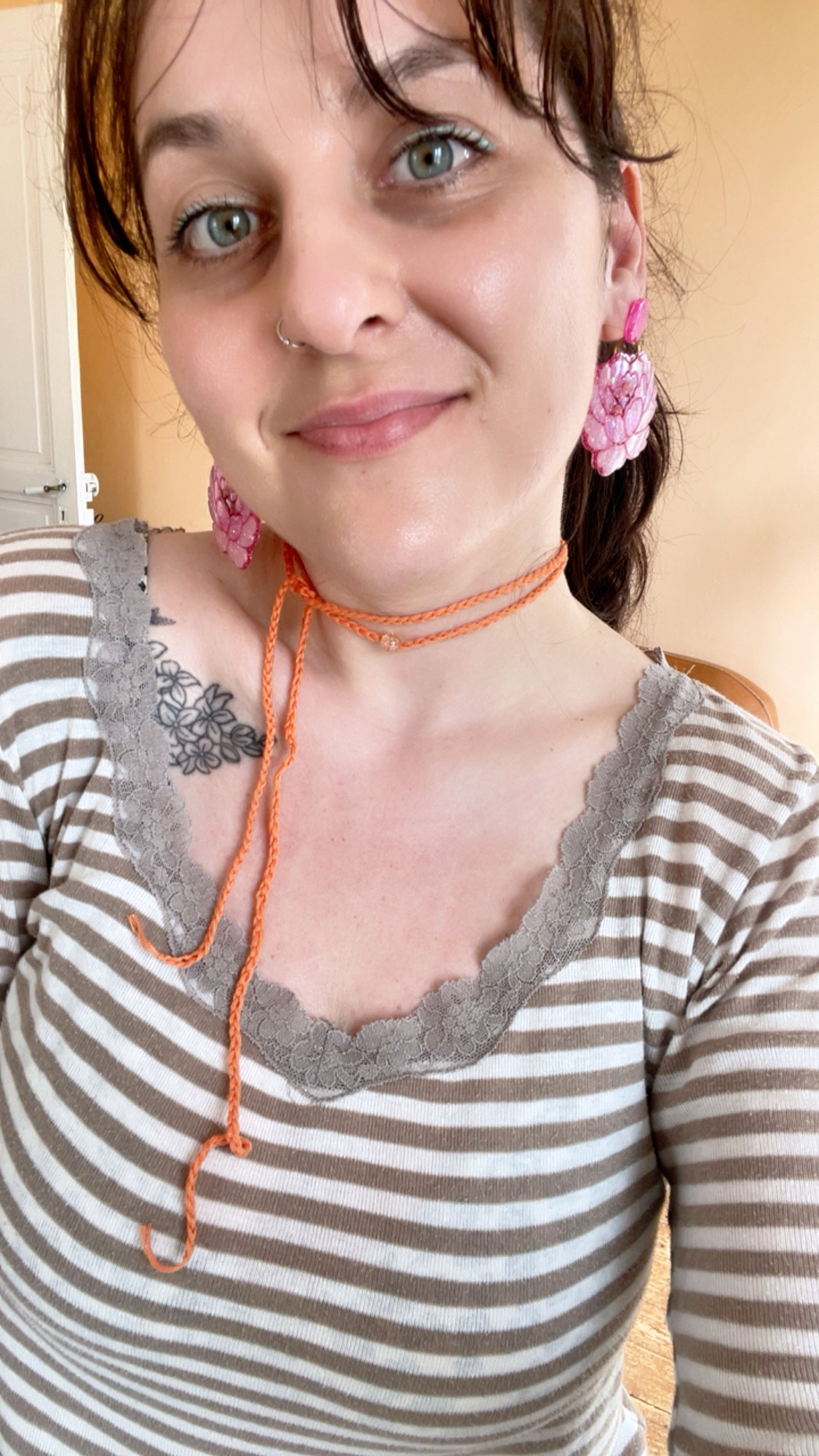 Collier choker Sorbet orange