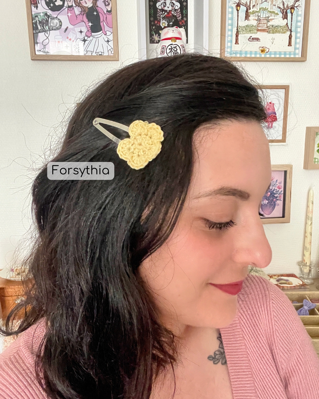 Pince à cheveux "fleur"