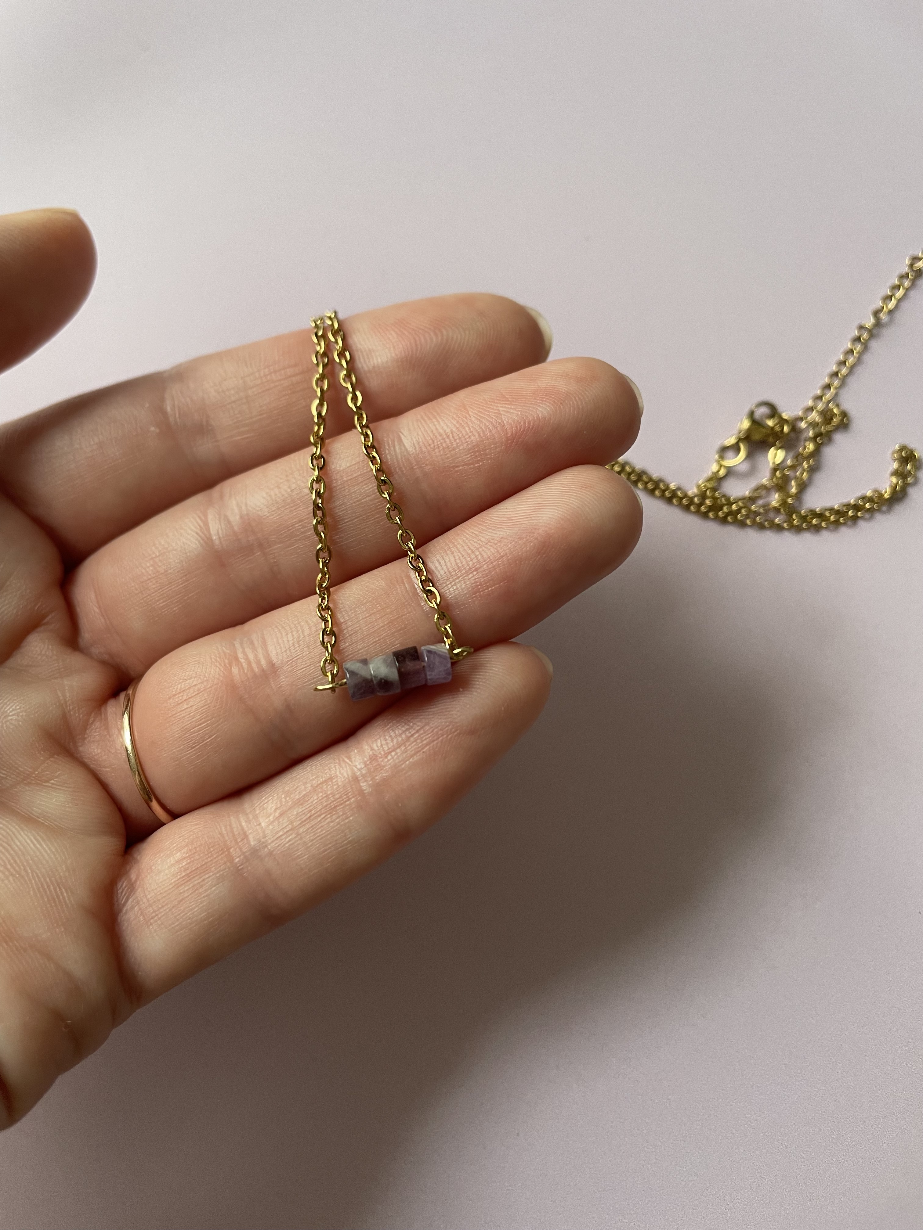 Collier RÊVE : améthyste