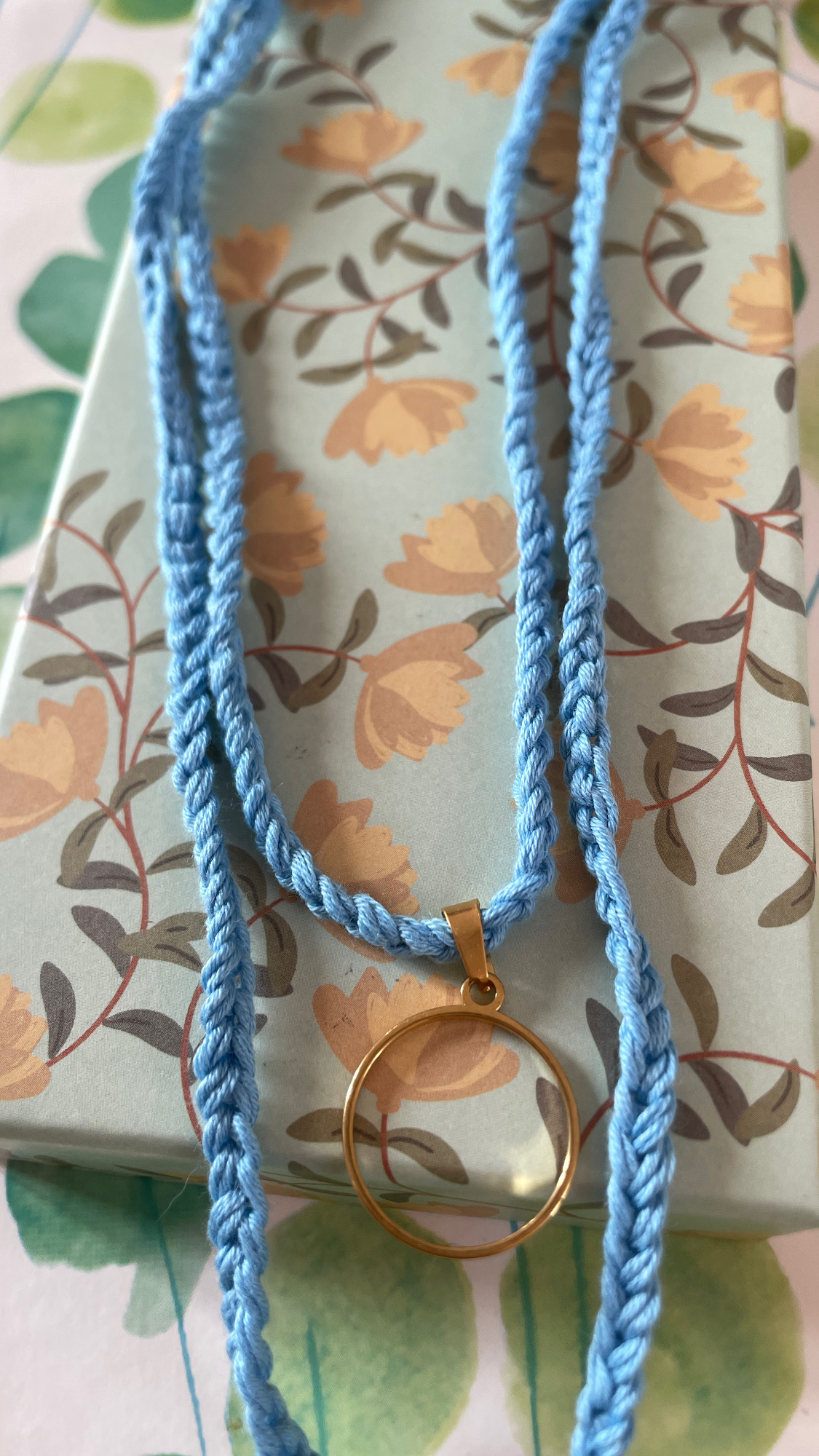 Collier choker Tutti frutti - double tressage