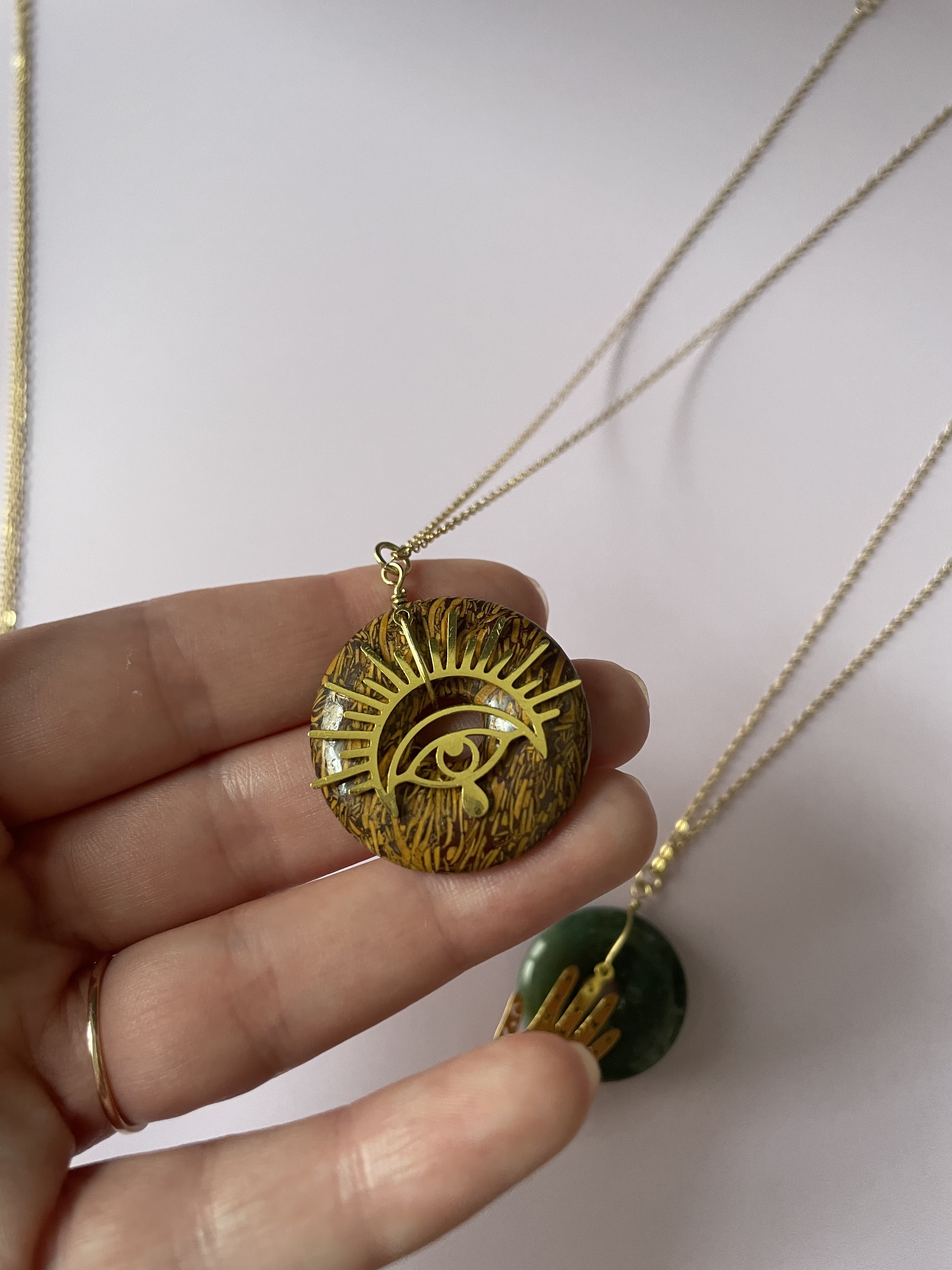 Collier MERVEILLE : jaspe mariam