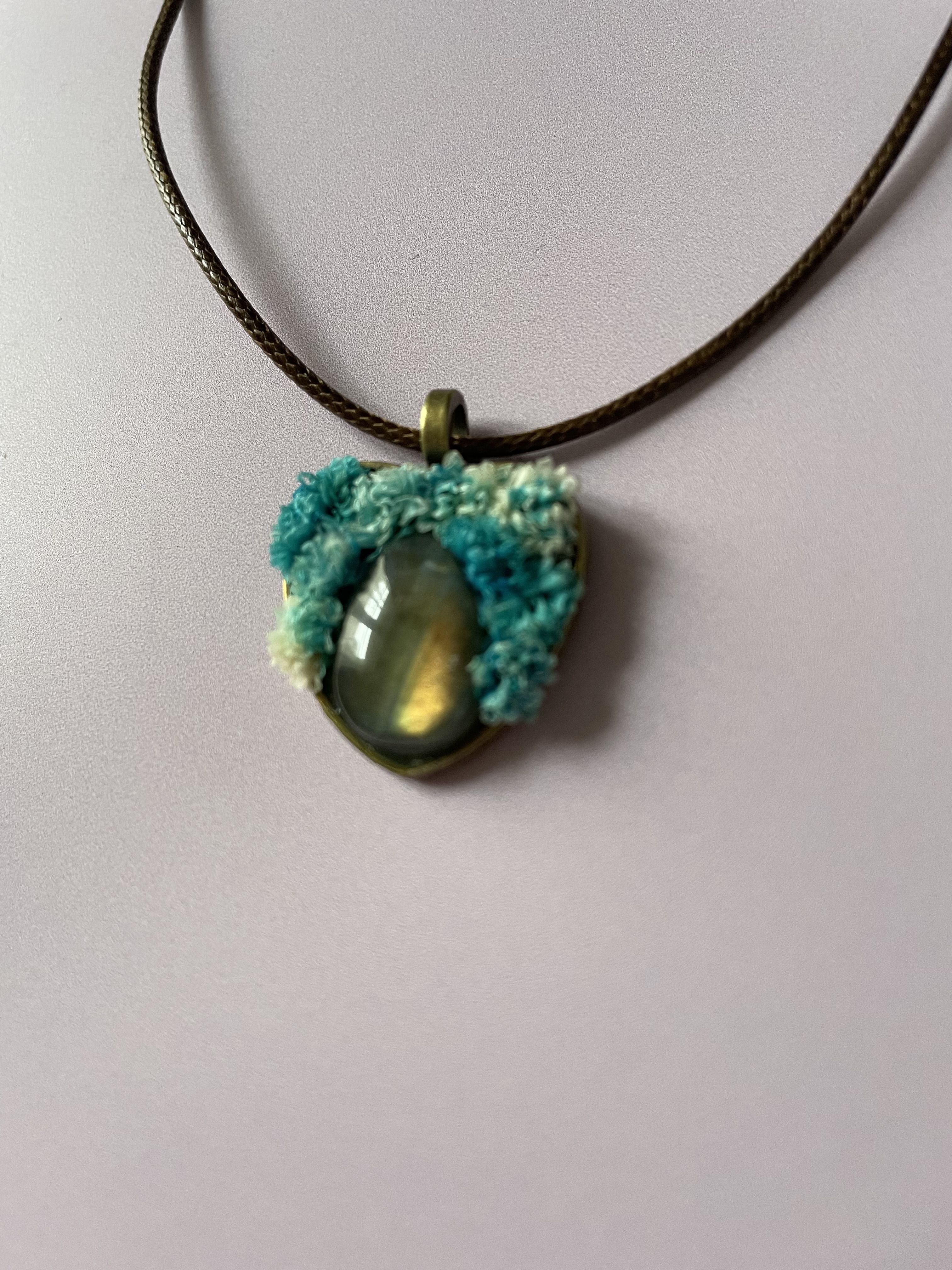 Collier COEUR D’ÉTÉ : labradorite