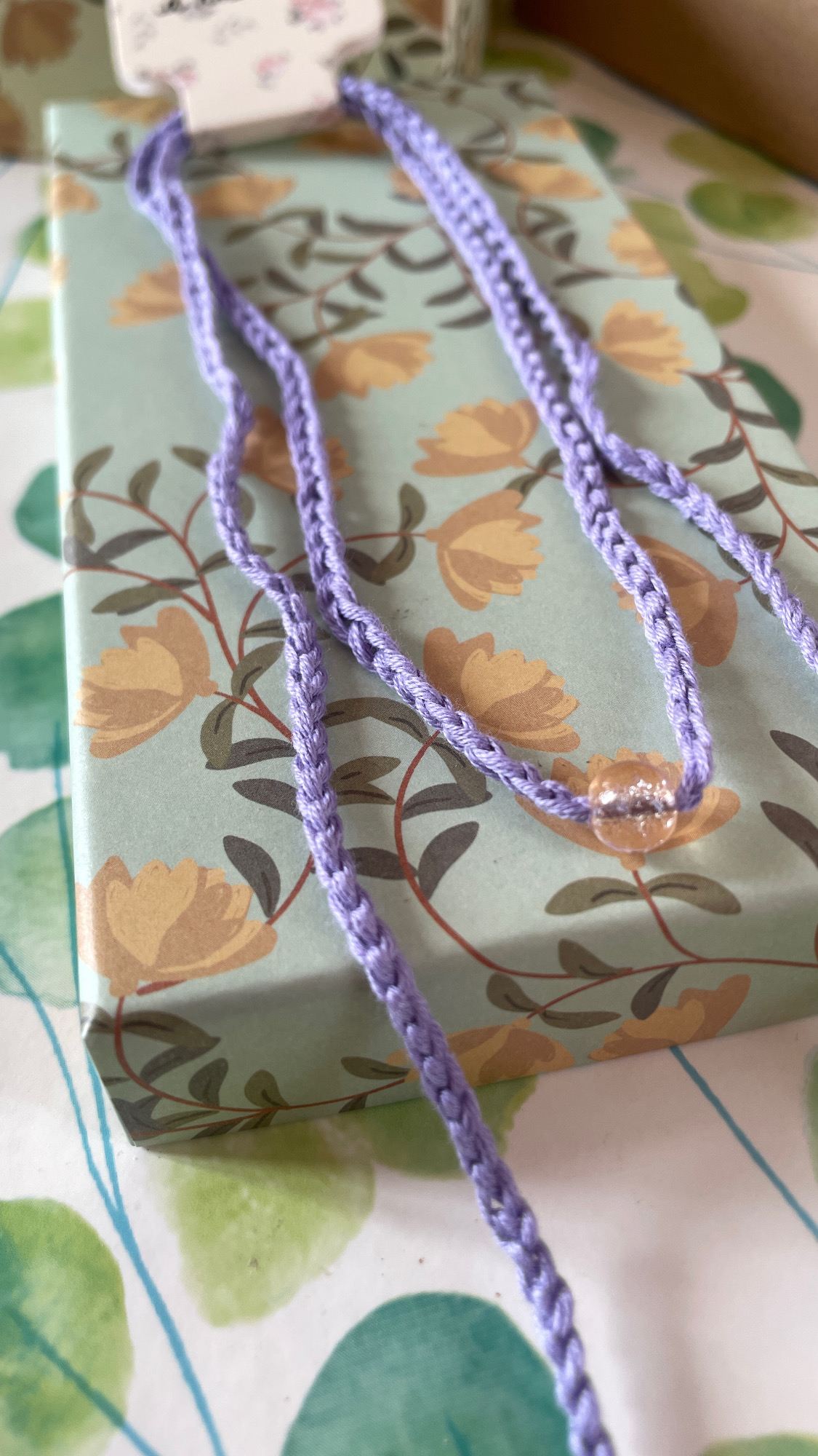 Collier choker Lavande