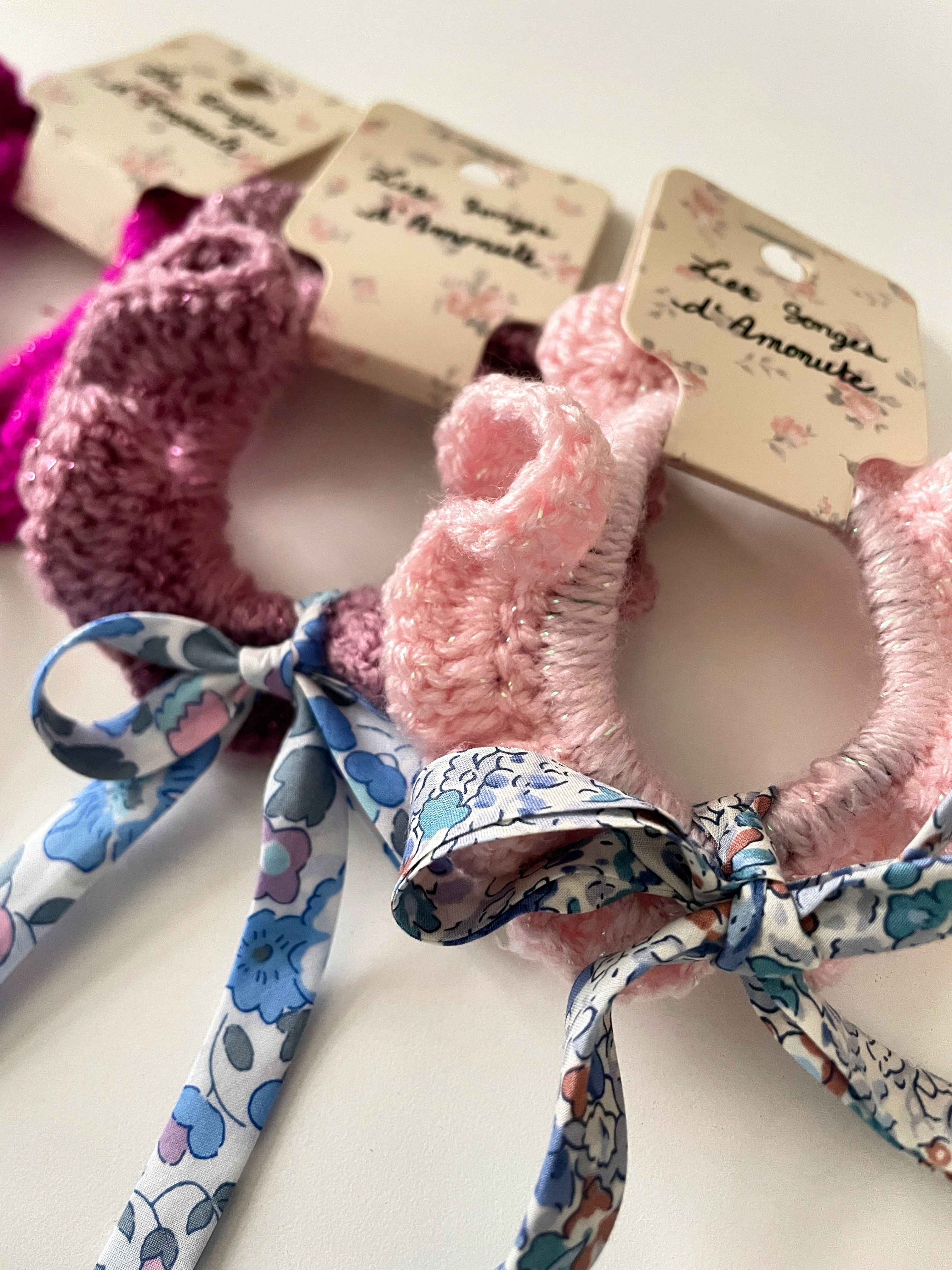 Lot de 3 Chouchous ruban - Rêveries (pailletés)