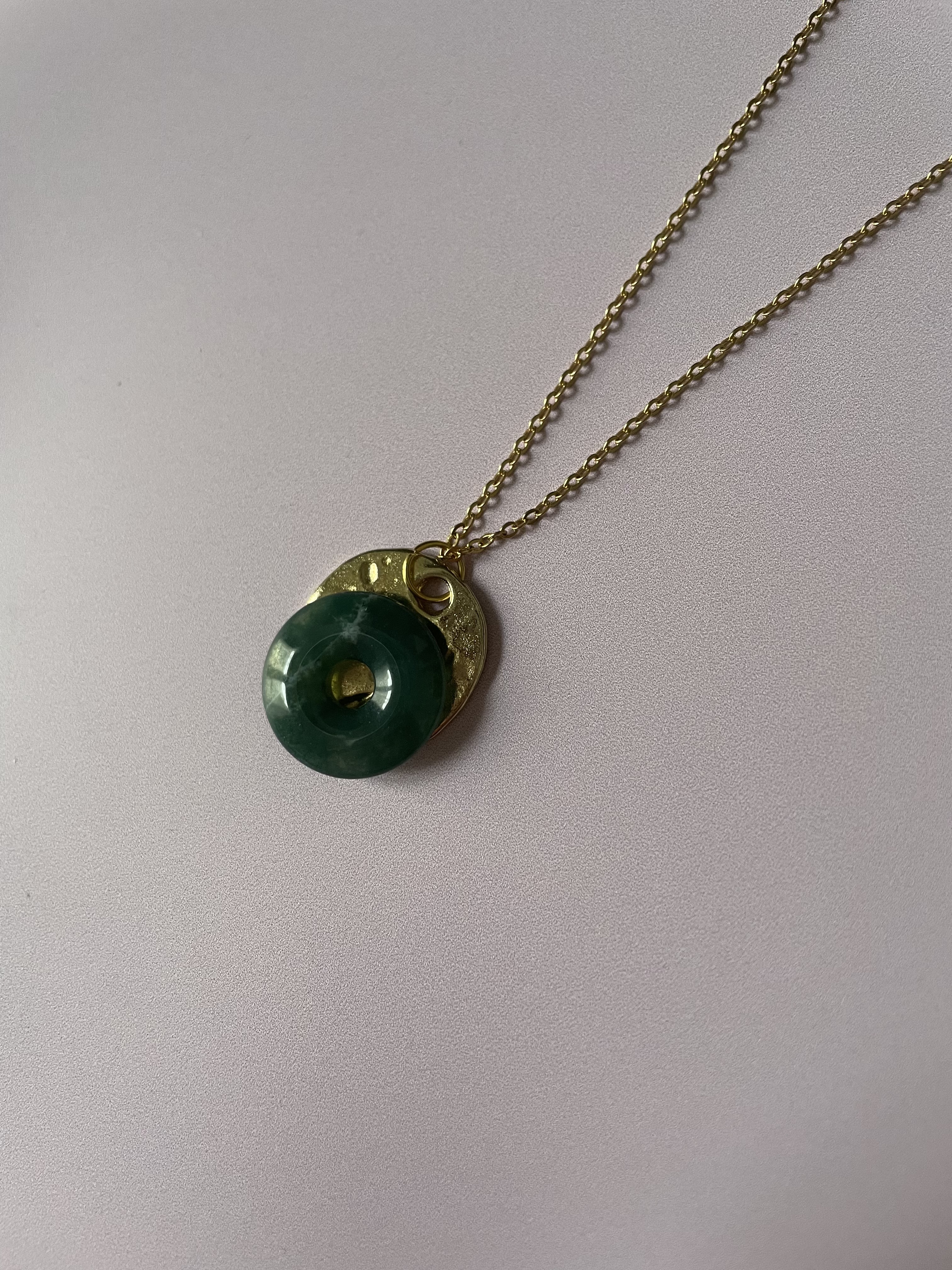 Collier NATURE : agate mousse