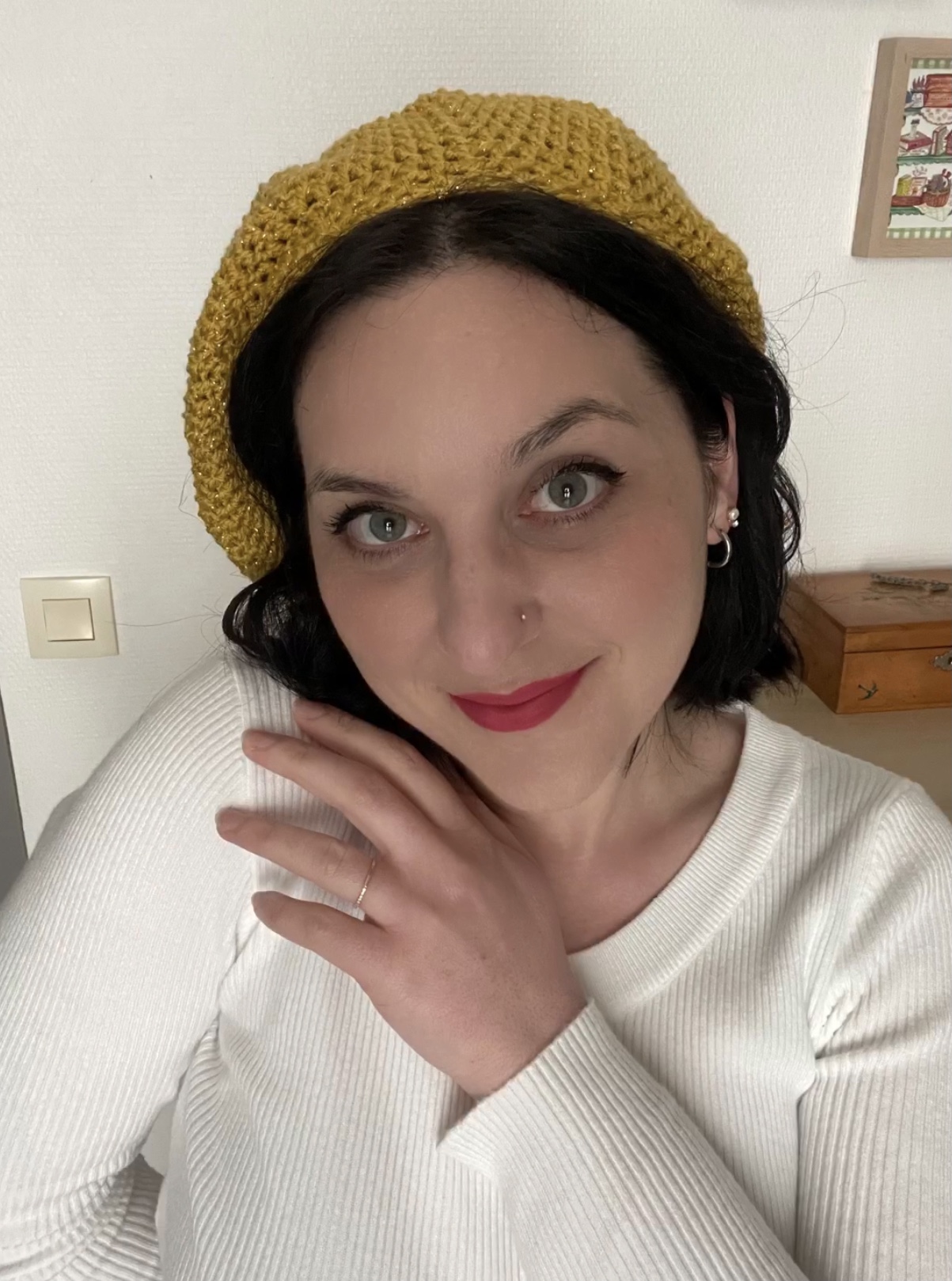 Béret Hiver pailleté - Pain d’épices