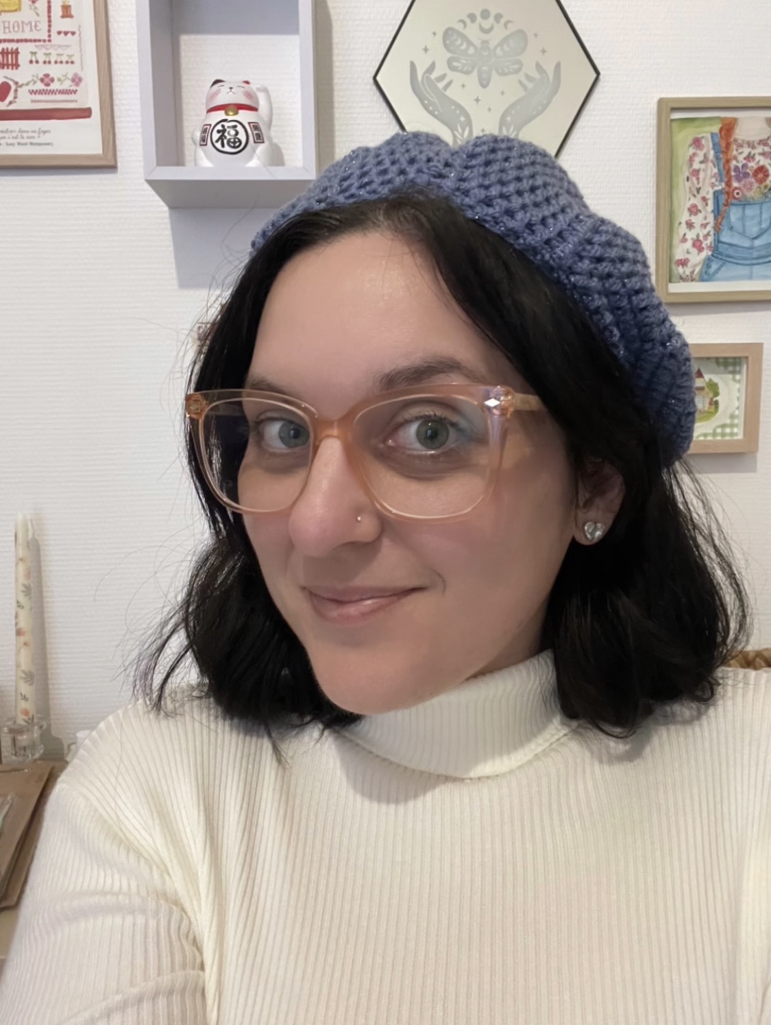 Béret Hiver pailleté - Baies sucrées