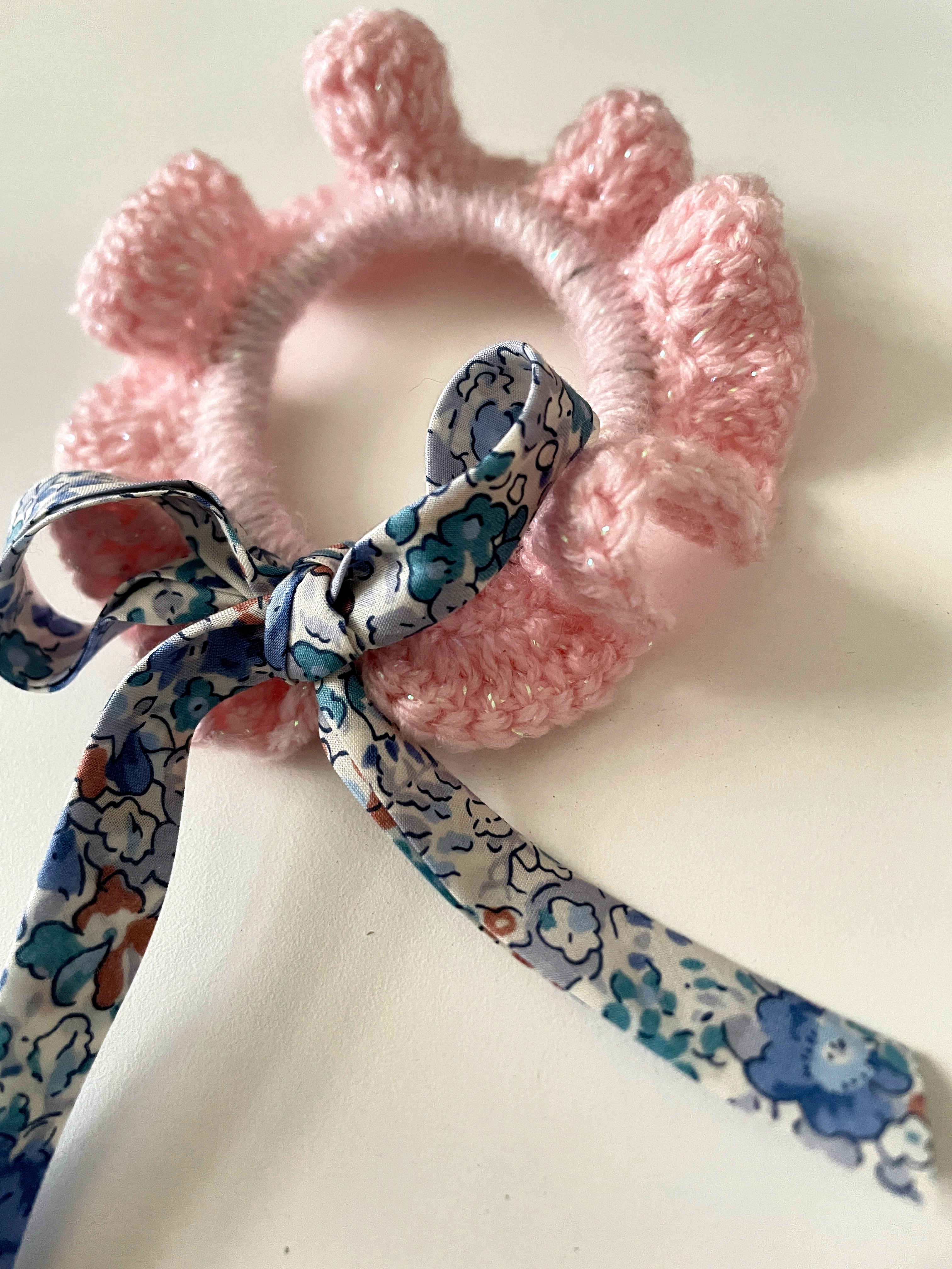 Chouchou ruban - Magnolia (pailleté)accessoi