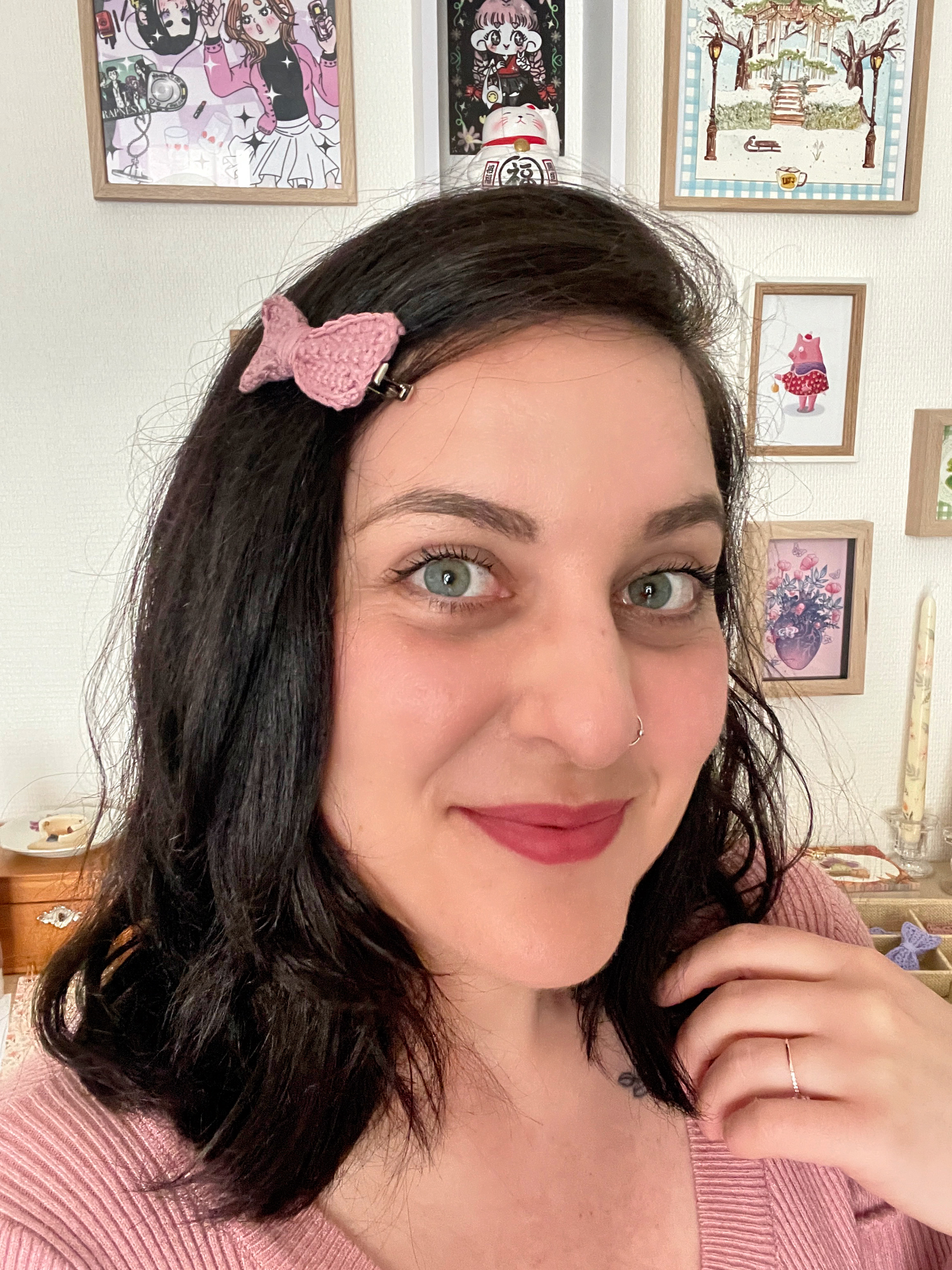 Pince à cheveux "noeud" - Hibiscus