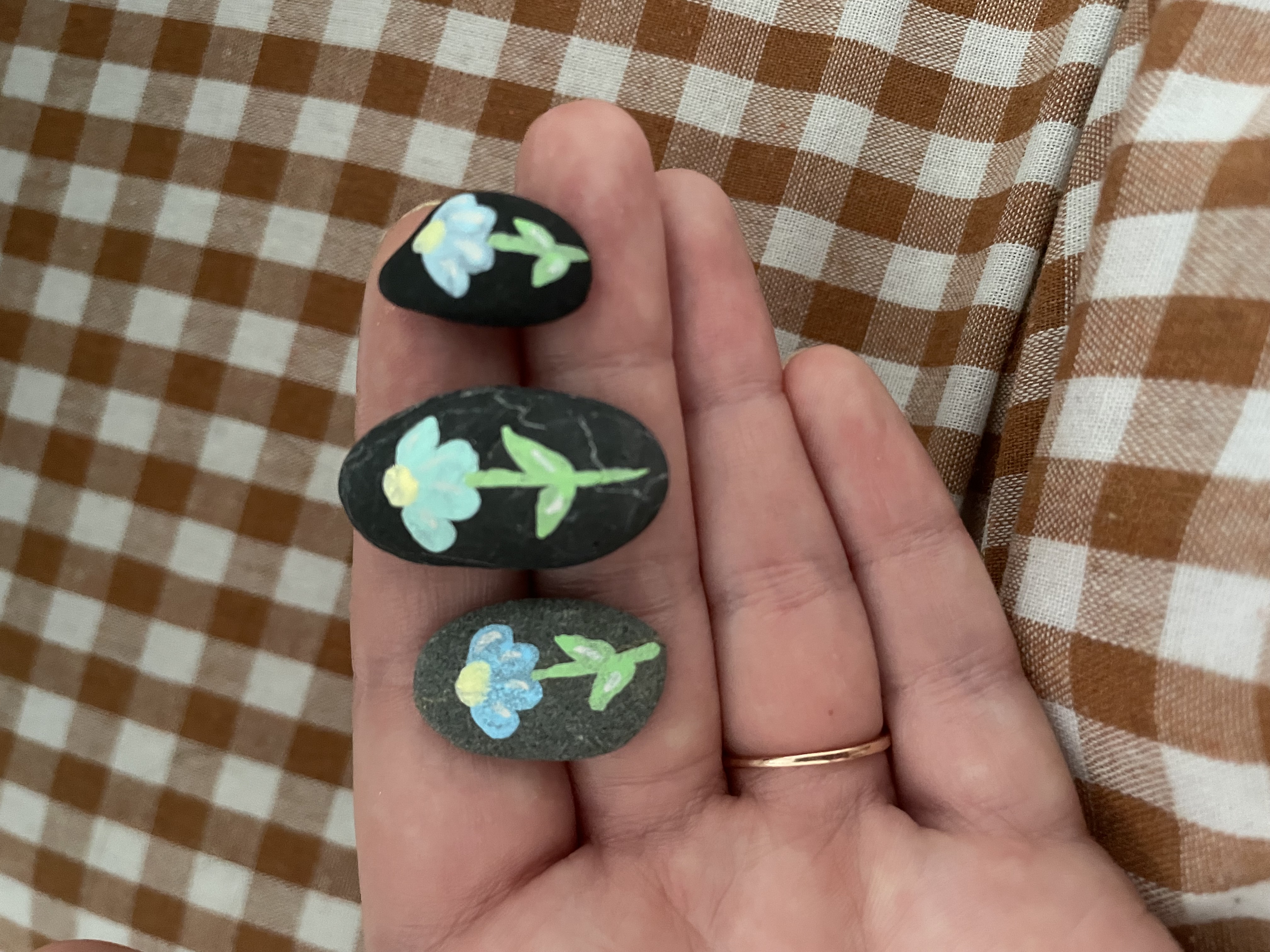 Pierres de créativité : marguerites x 3