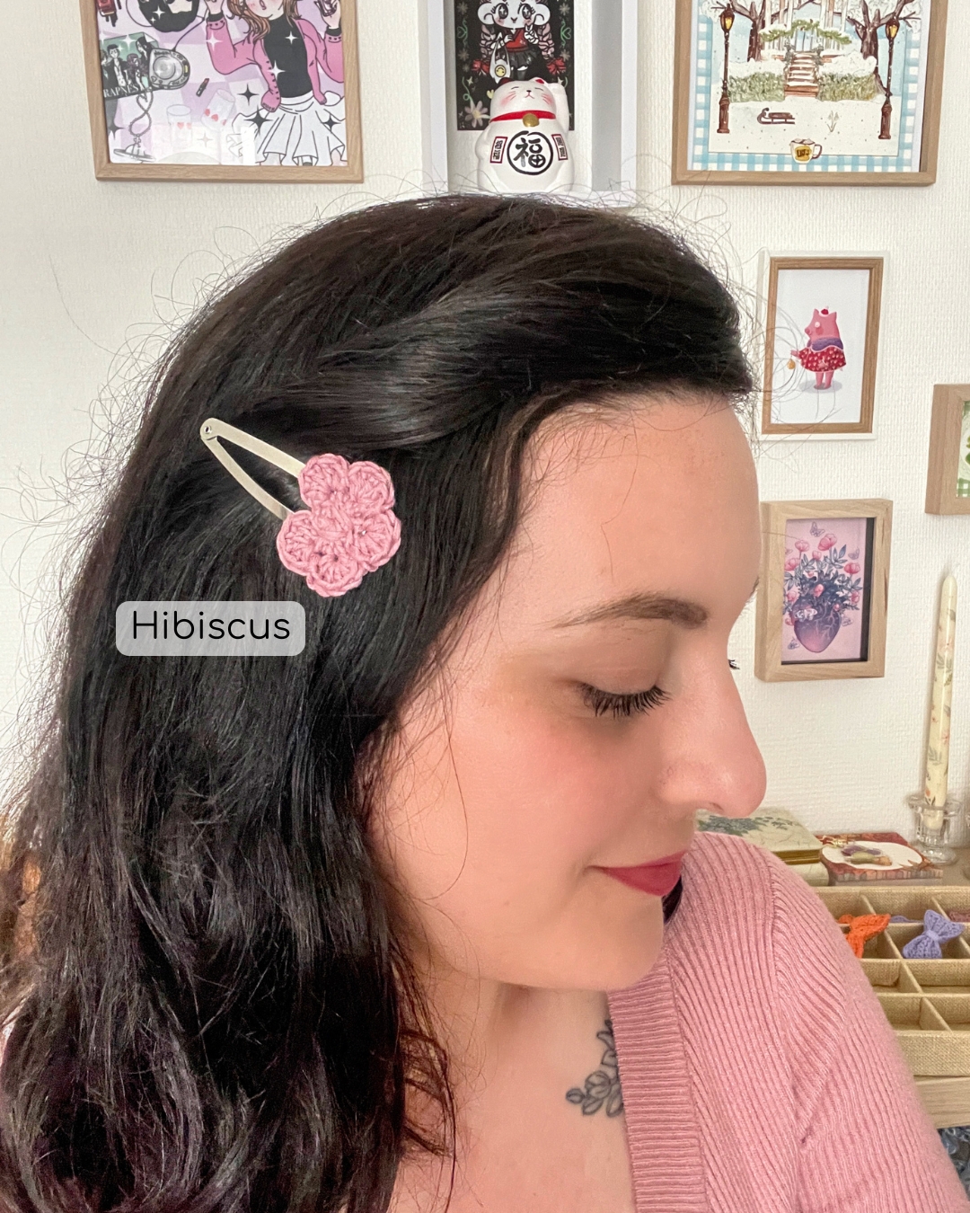 Pince à cheveux "fleur"