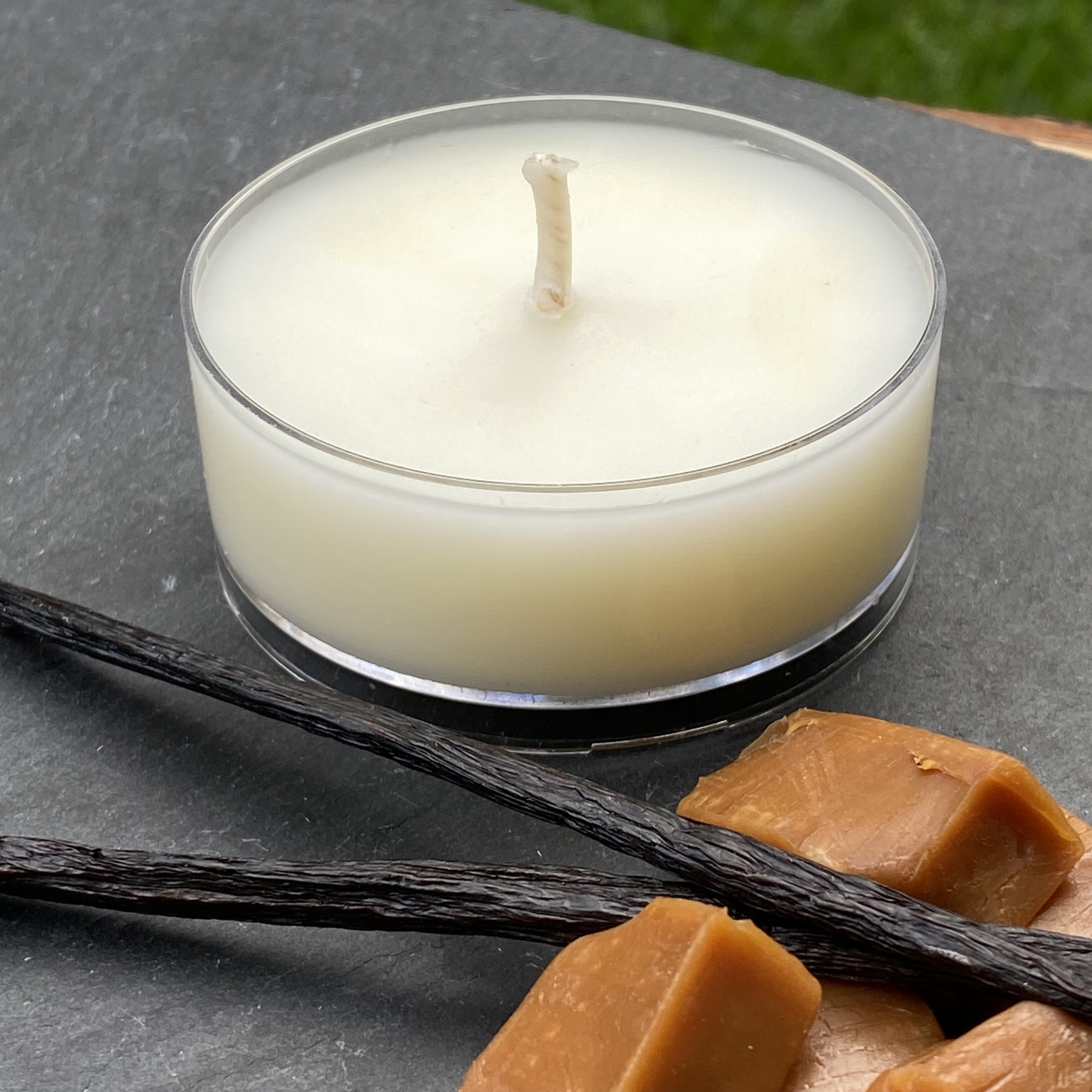 Vanilla Caramel Coconut Soy Maxi Tealight Candle