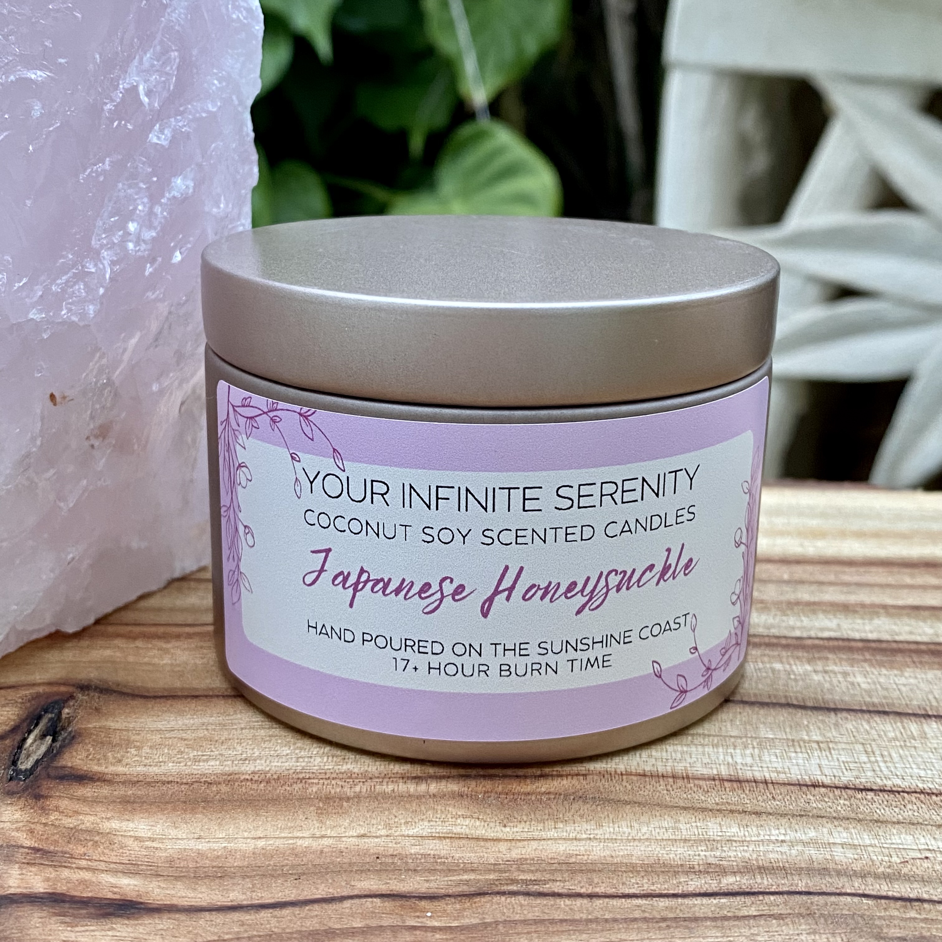 Japanese honeysuckle Small Coconut Soy Candle Tin