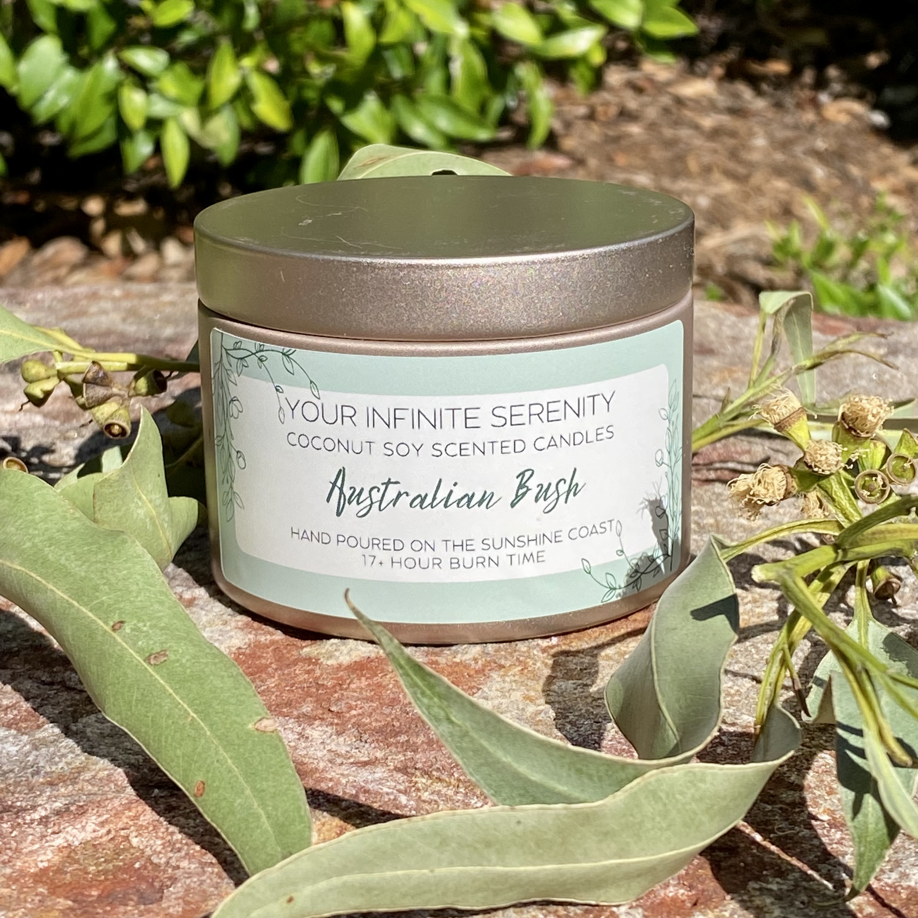 Australian Bush Small Coconut Soy Candle Tin