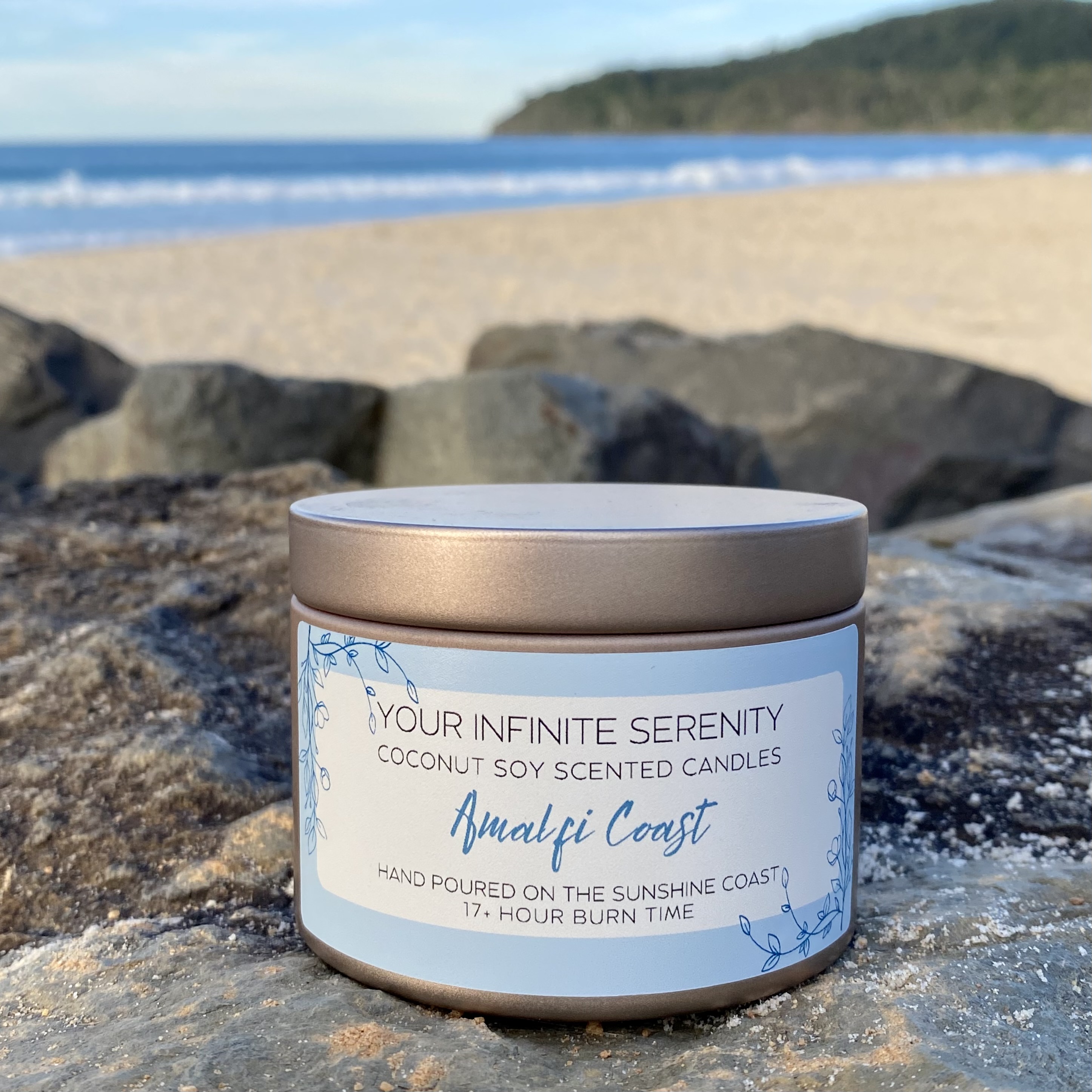 Amalfi Coast Small Coconut Soy Candle Tin