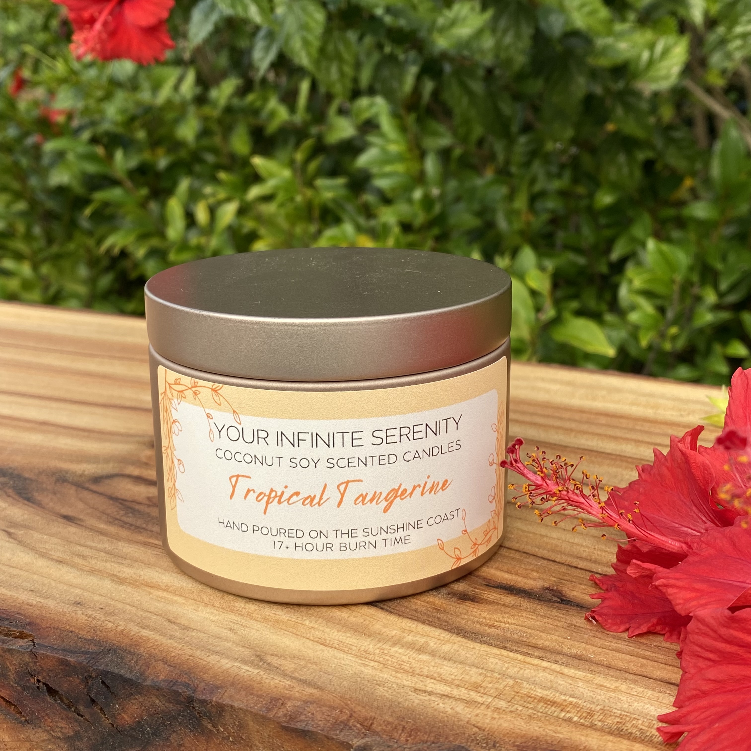 Tropical Tangerine Small Coconut Soy Candle Tin