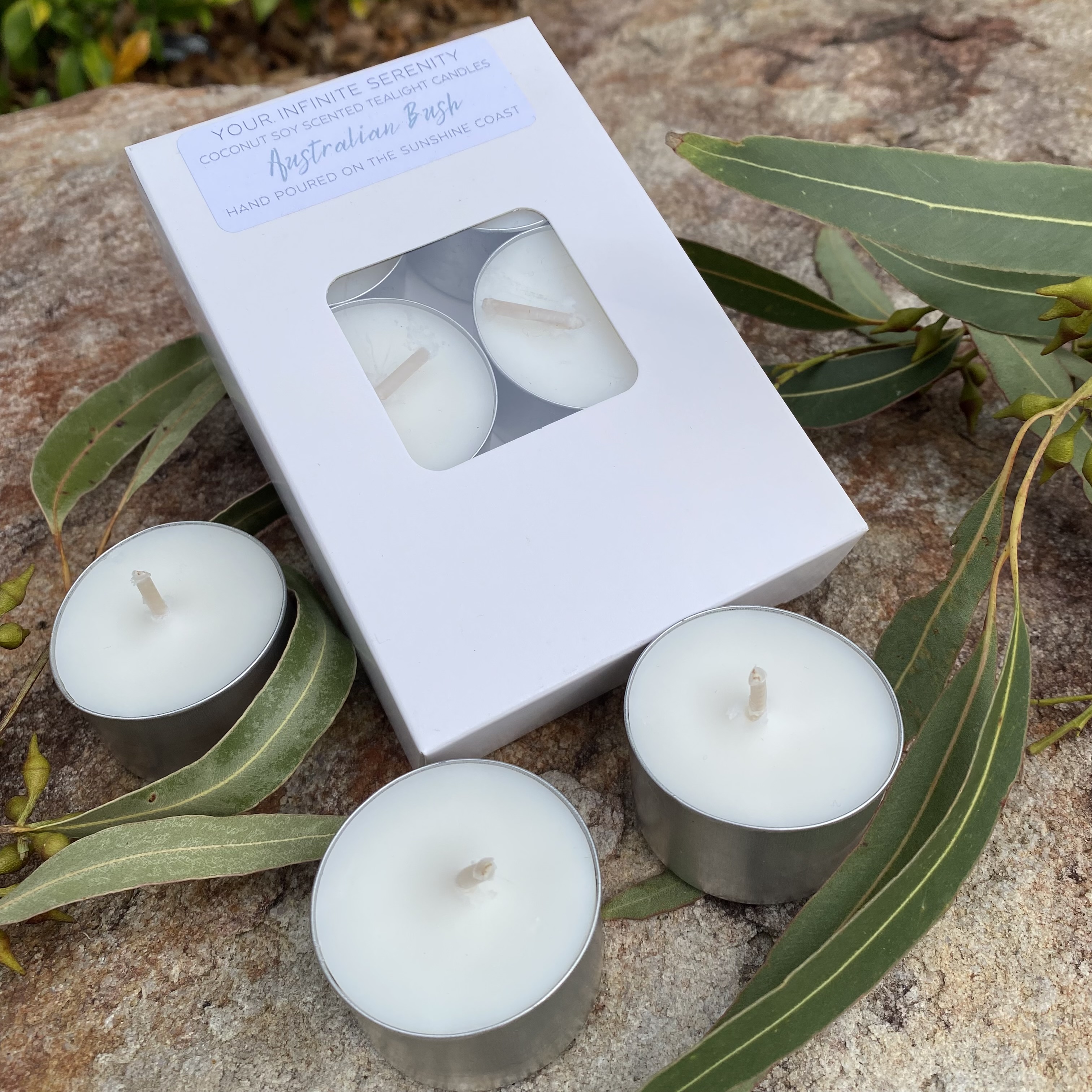6pk Australian Bush Coconut Soy Tealight Candles