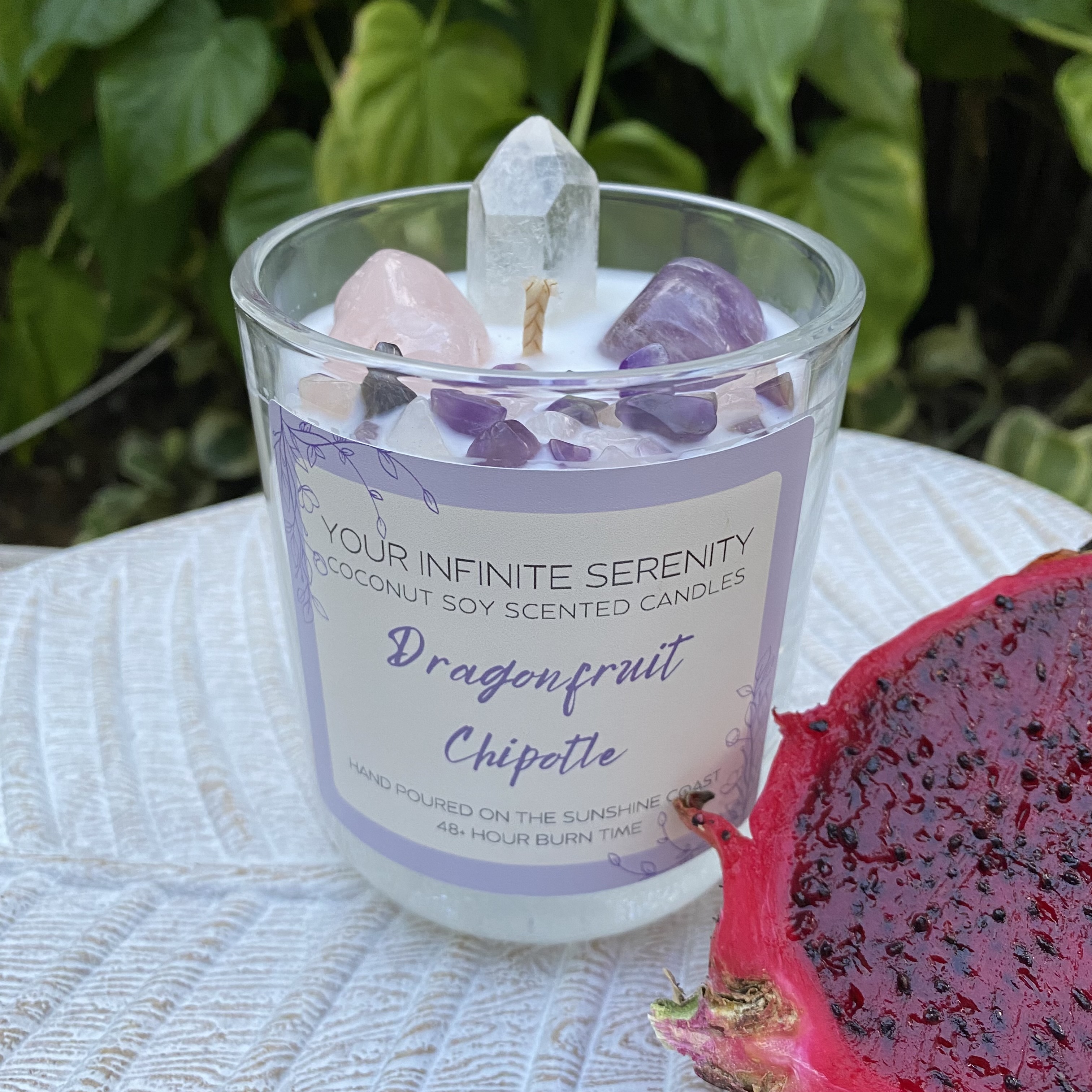 Dragonfruit Chipotle Large Coconut Soy Crystal Candle