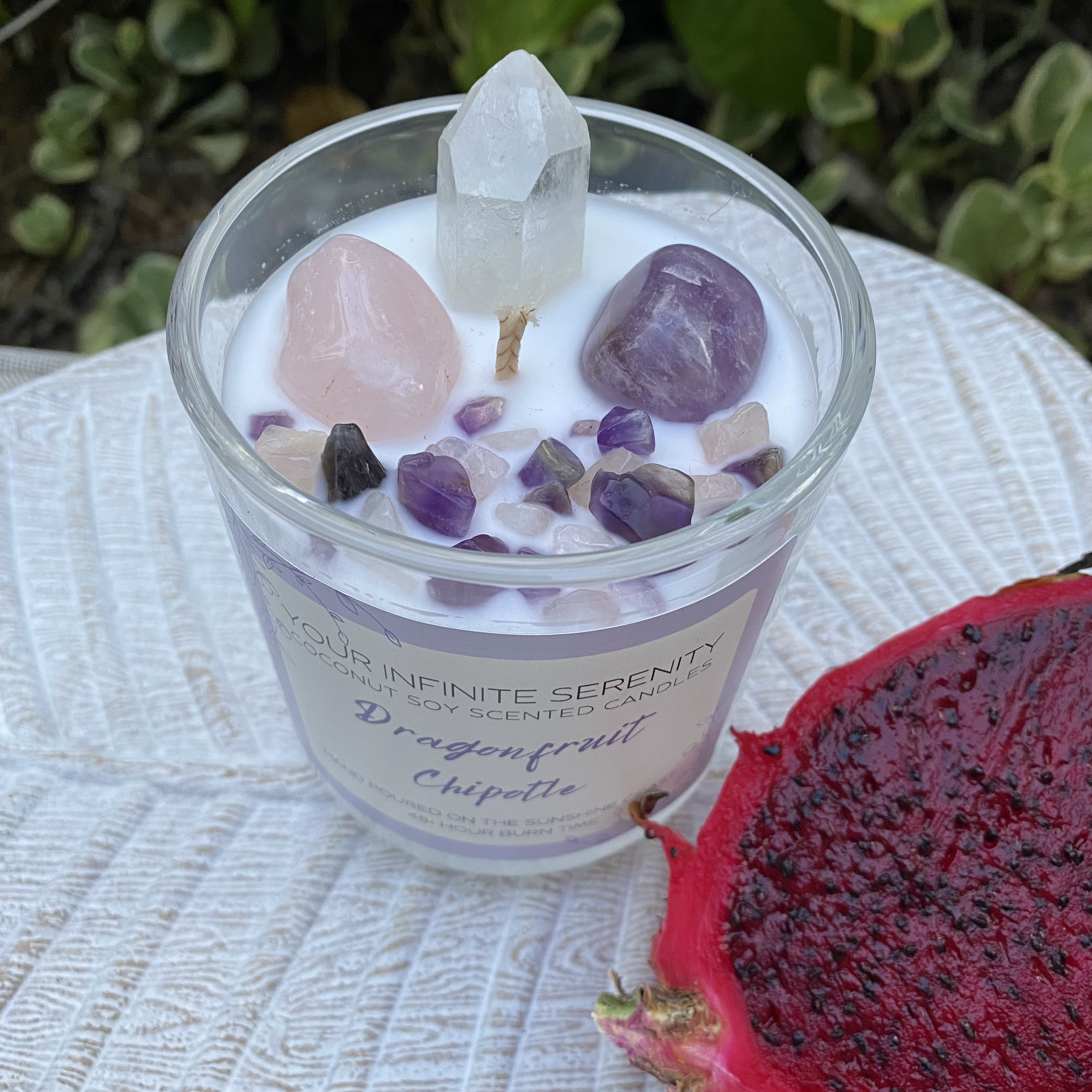 Dragonfruit Chipotle Large Coconut Soy Crystal Candle