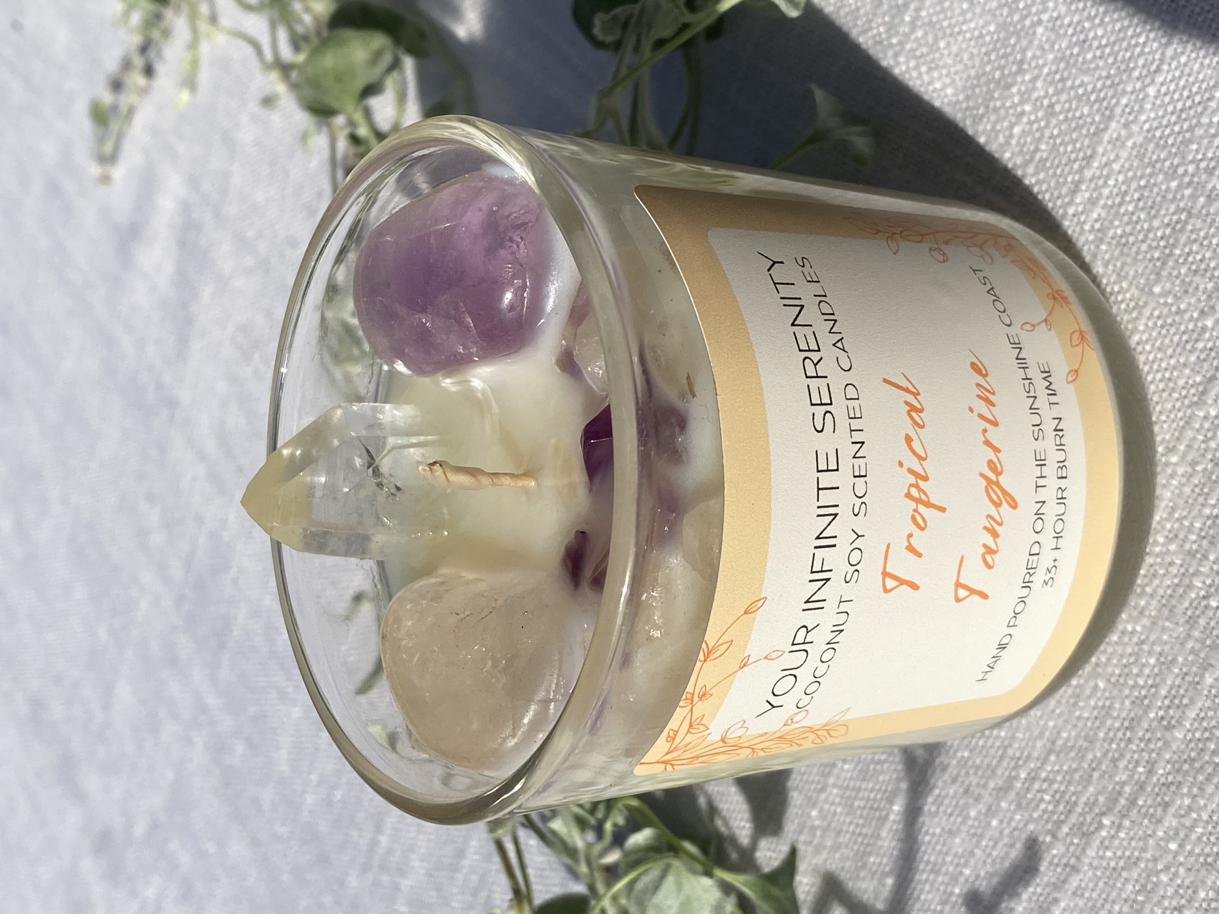 Tropical Tangerine Medium Coconut Soy Crystal Candle