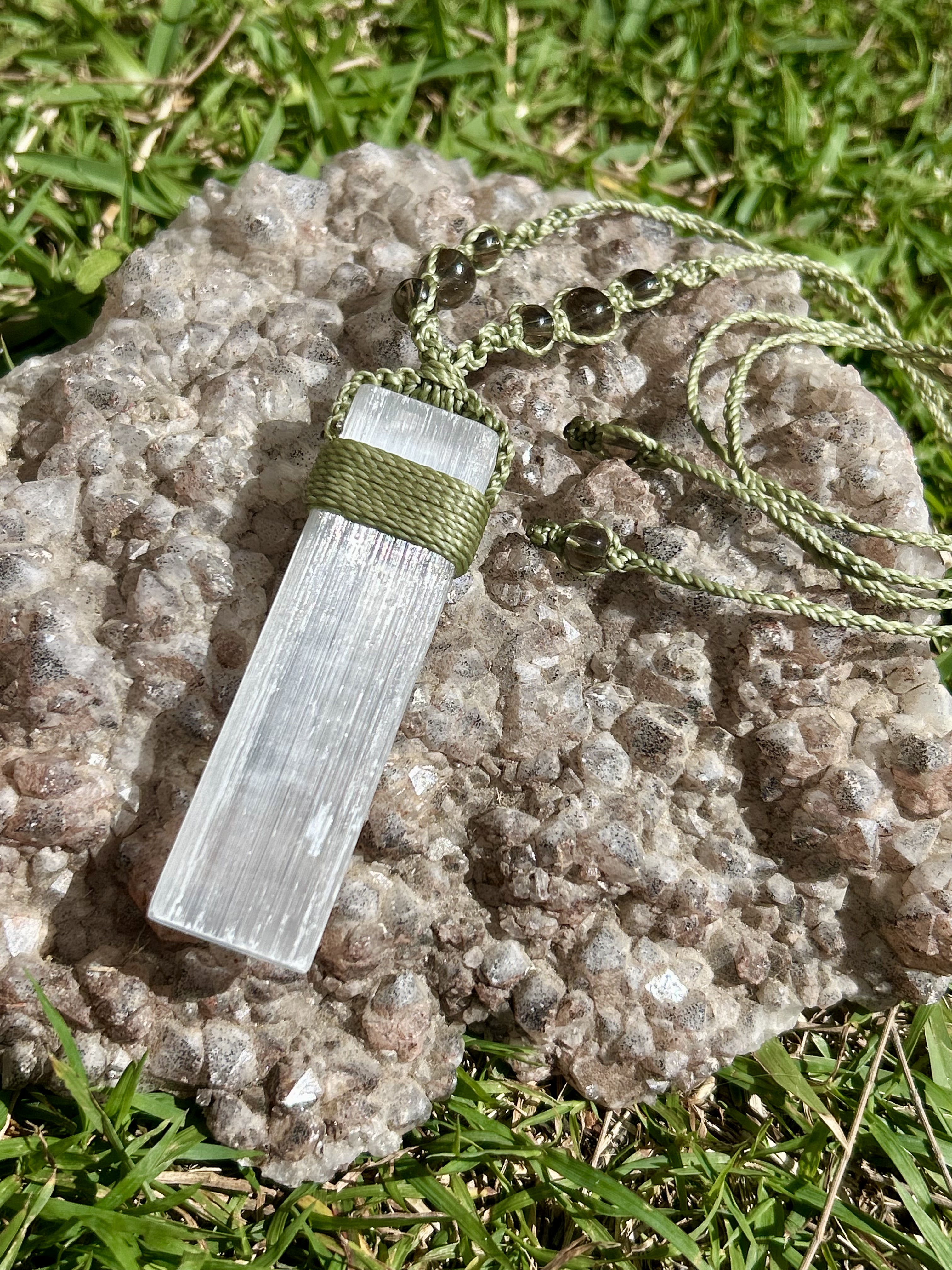 Selenite Necklace