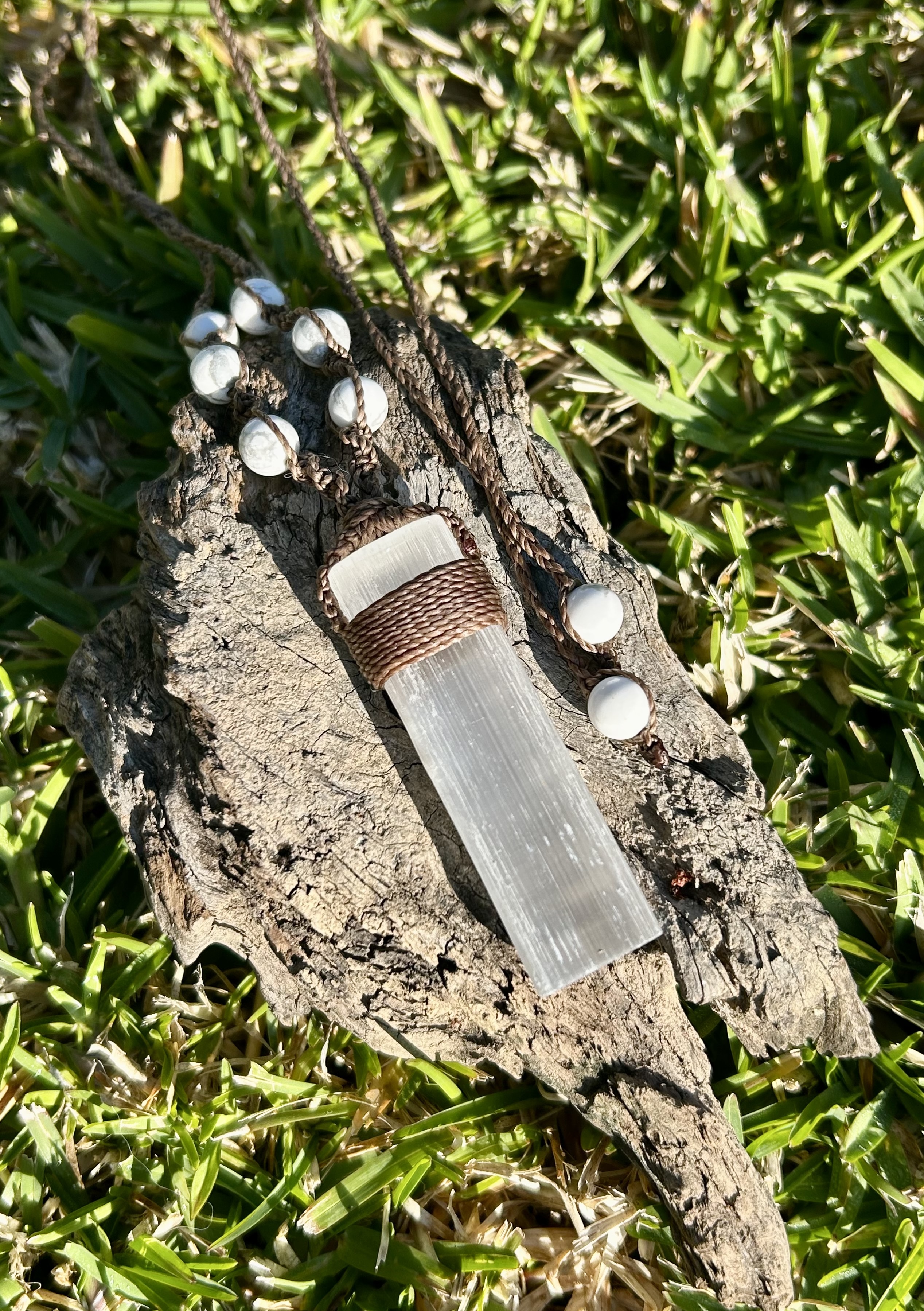 Selenite Necklace