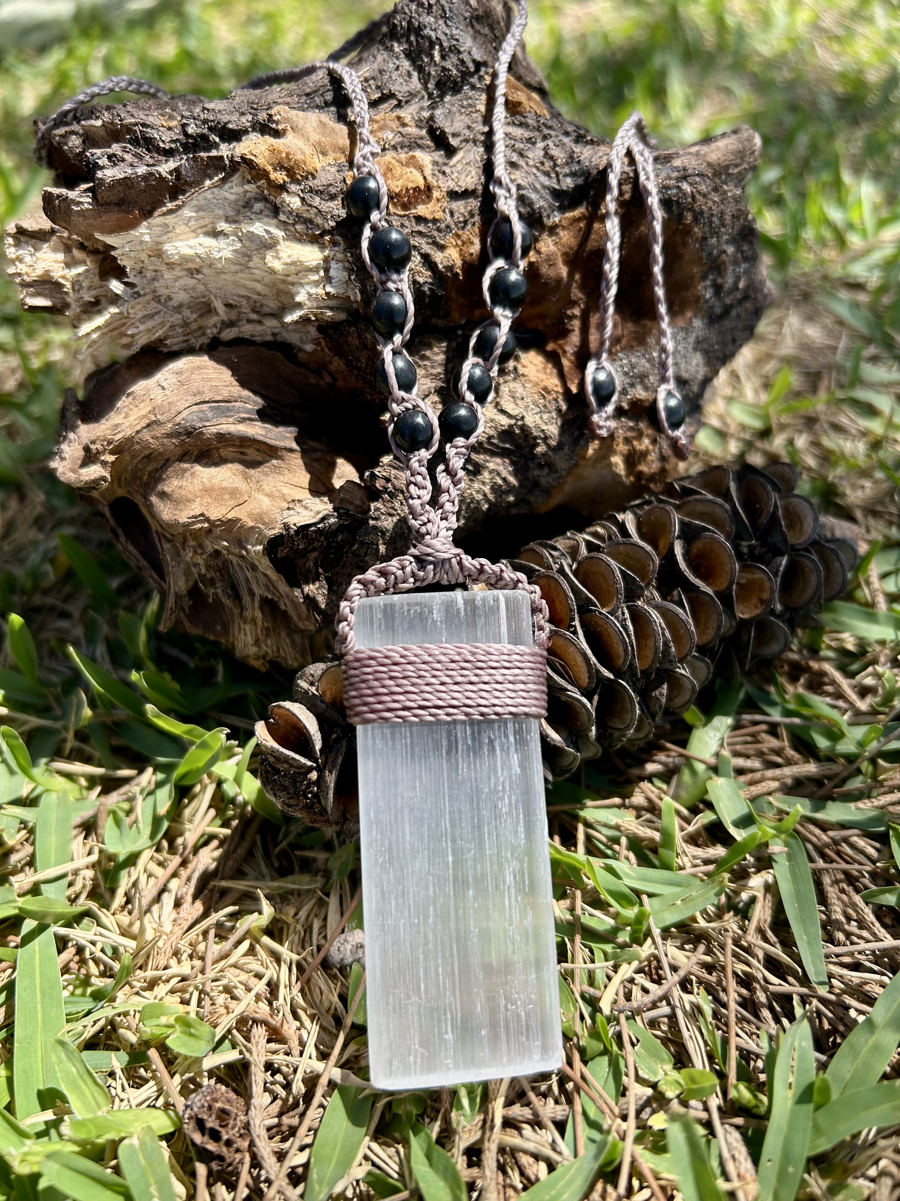 Selenite Necklace