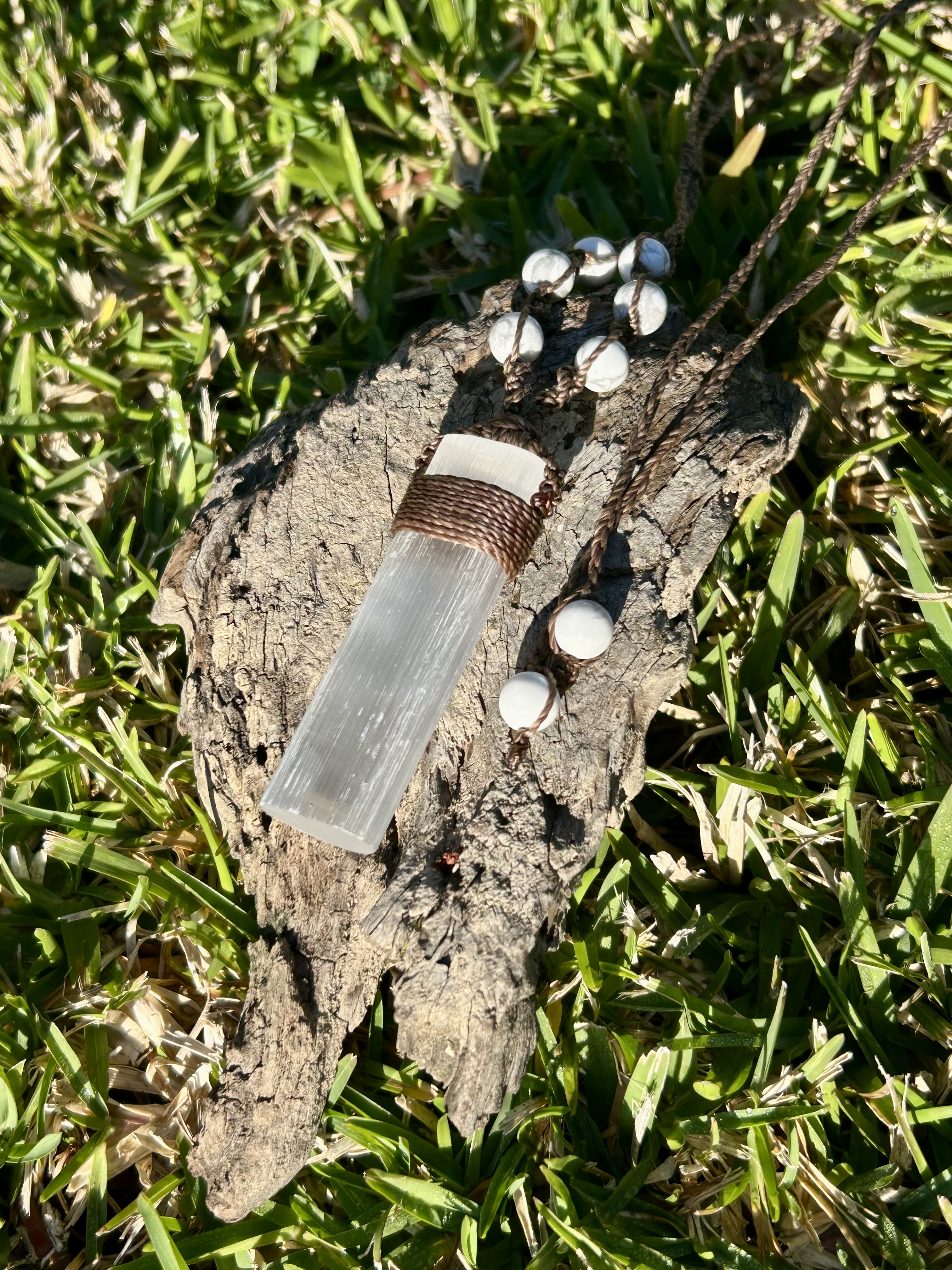 Selenite Necklace