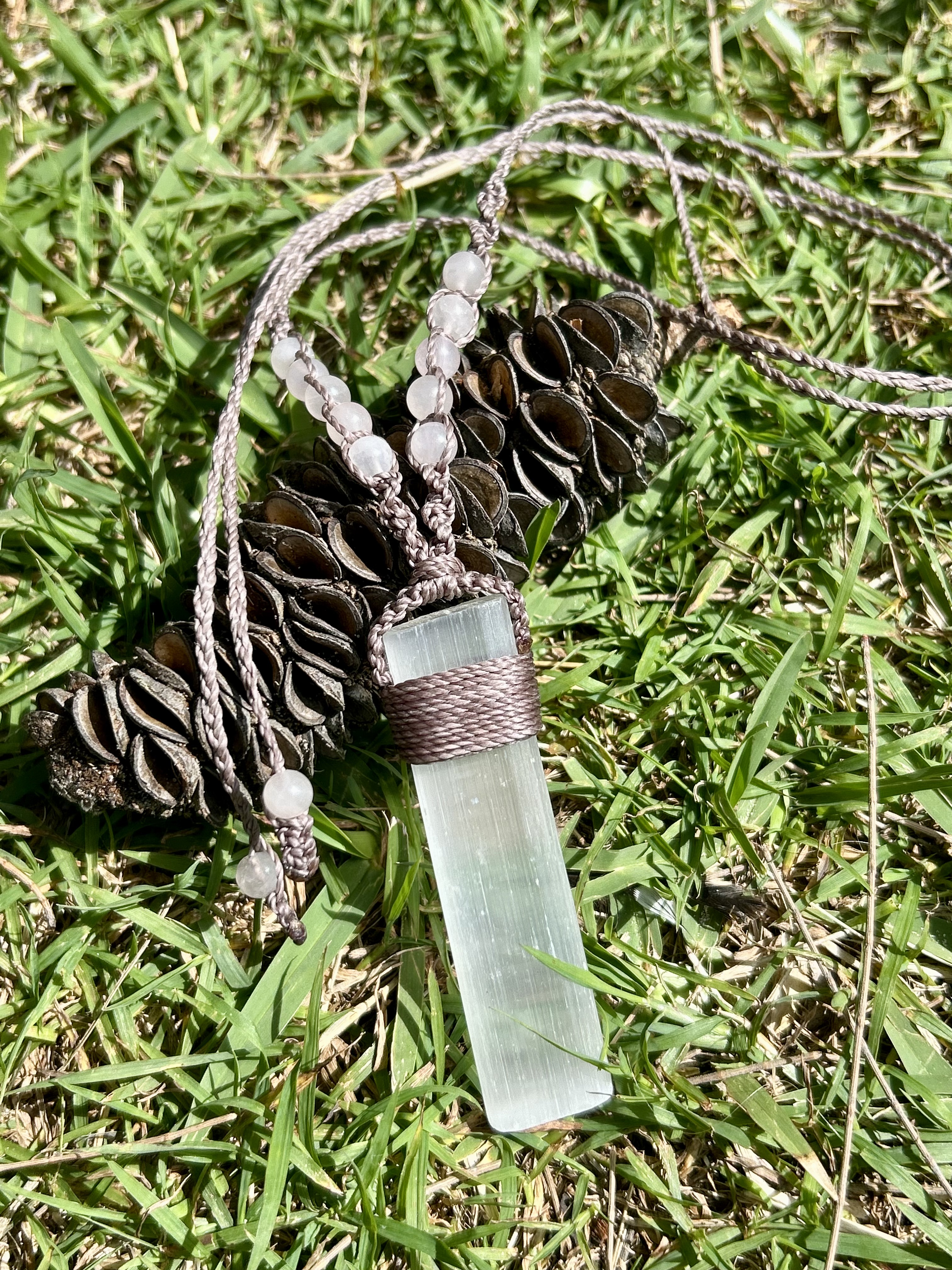 Selenite Necklace