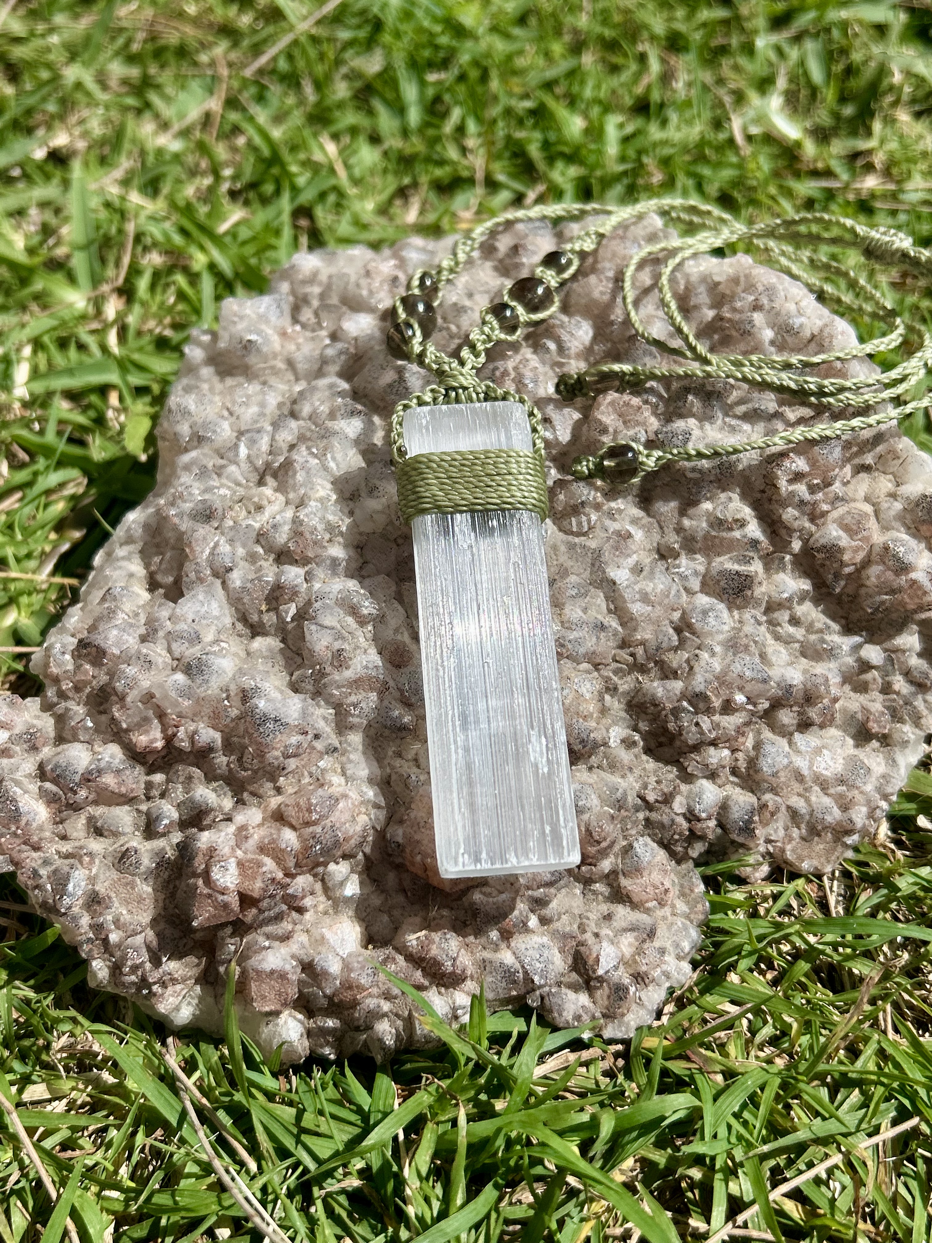 Selenite Necklace