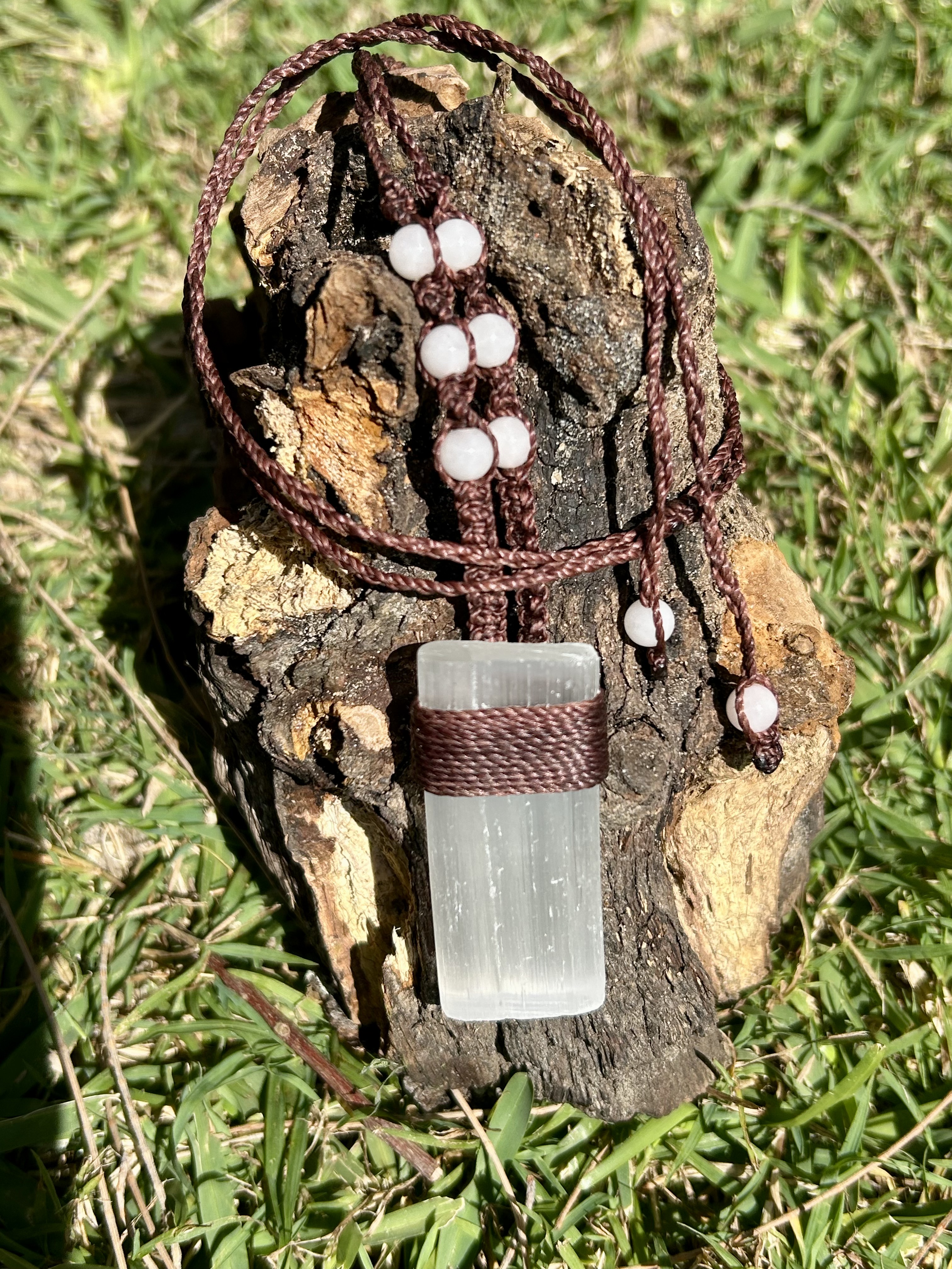 Selenite Necklace