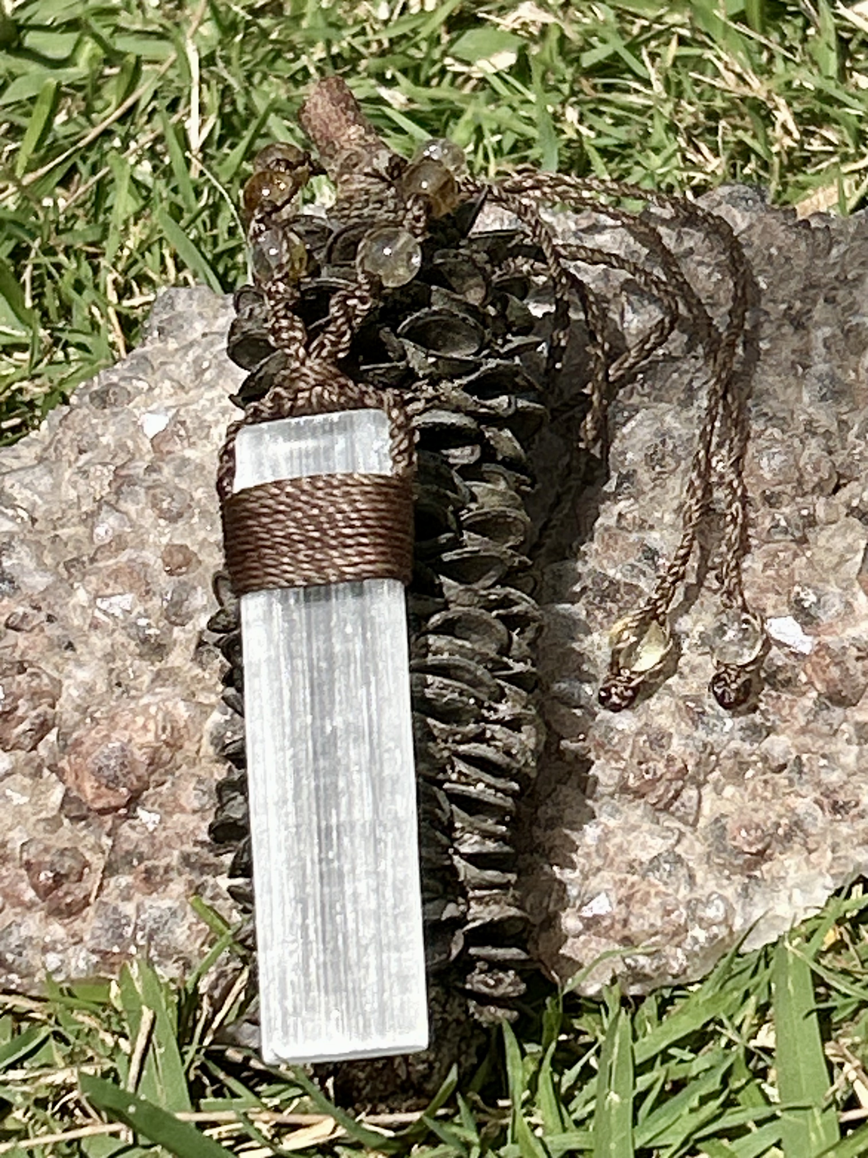 Selenite Necklace