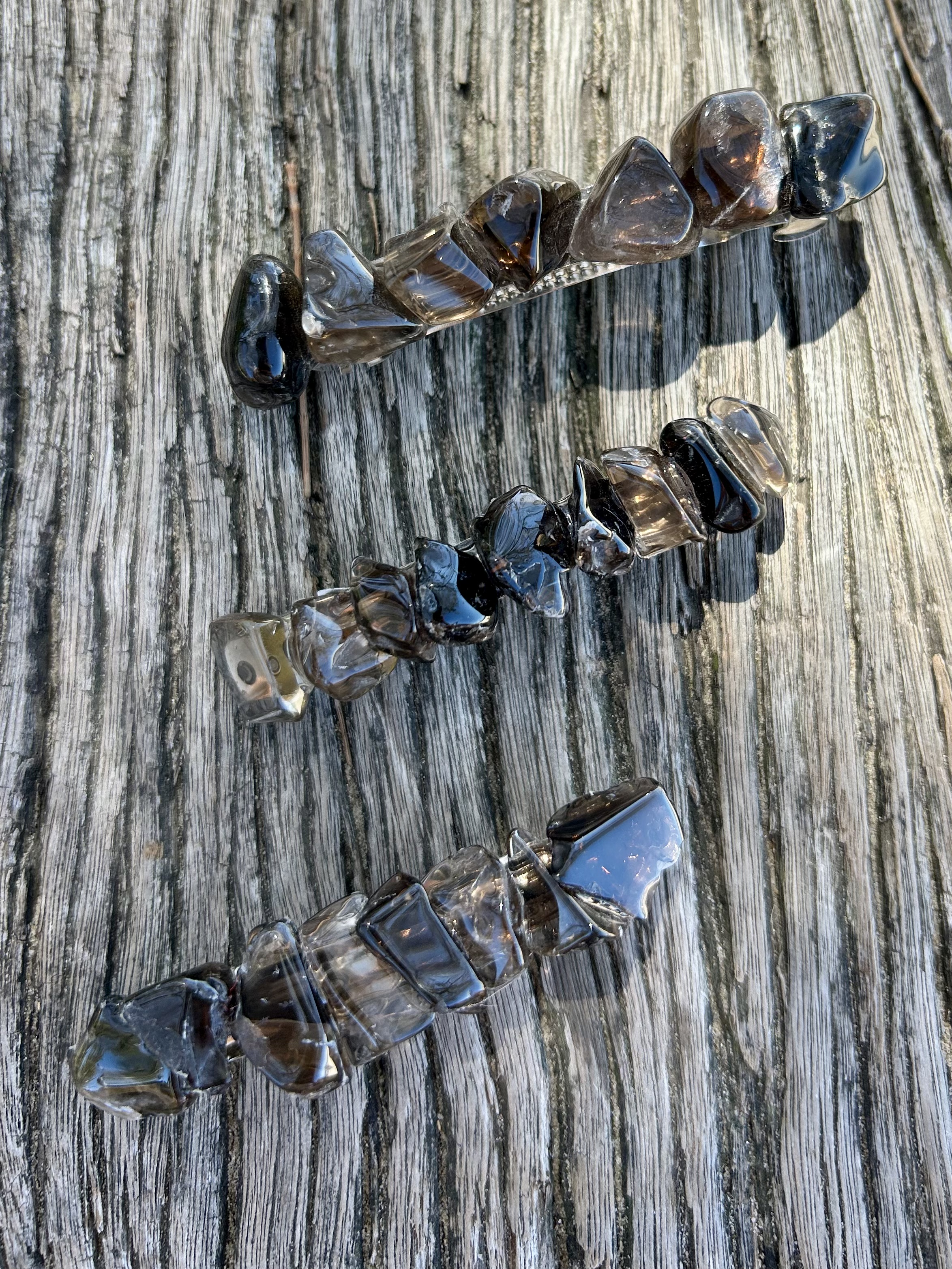 Smokey Quartz Hair Clip