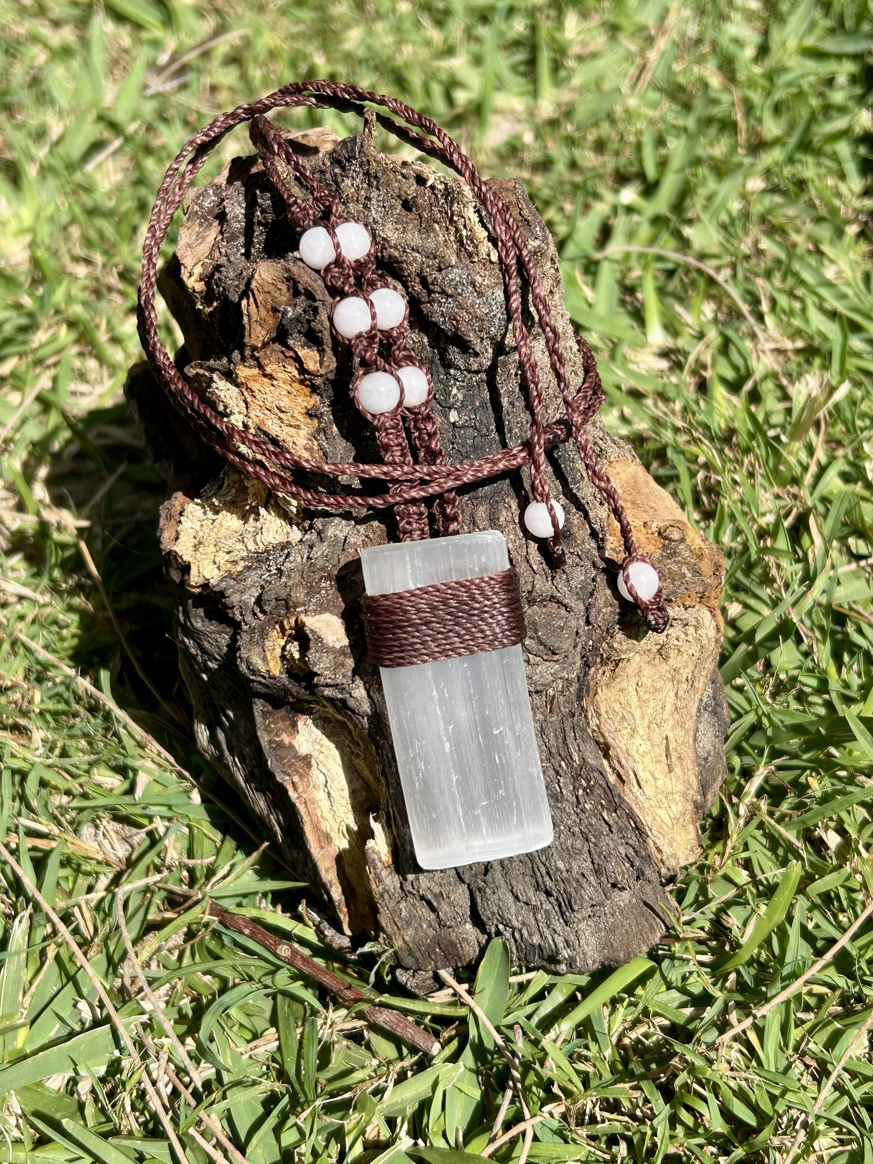 Selenite Necklace