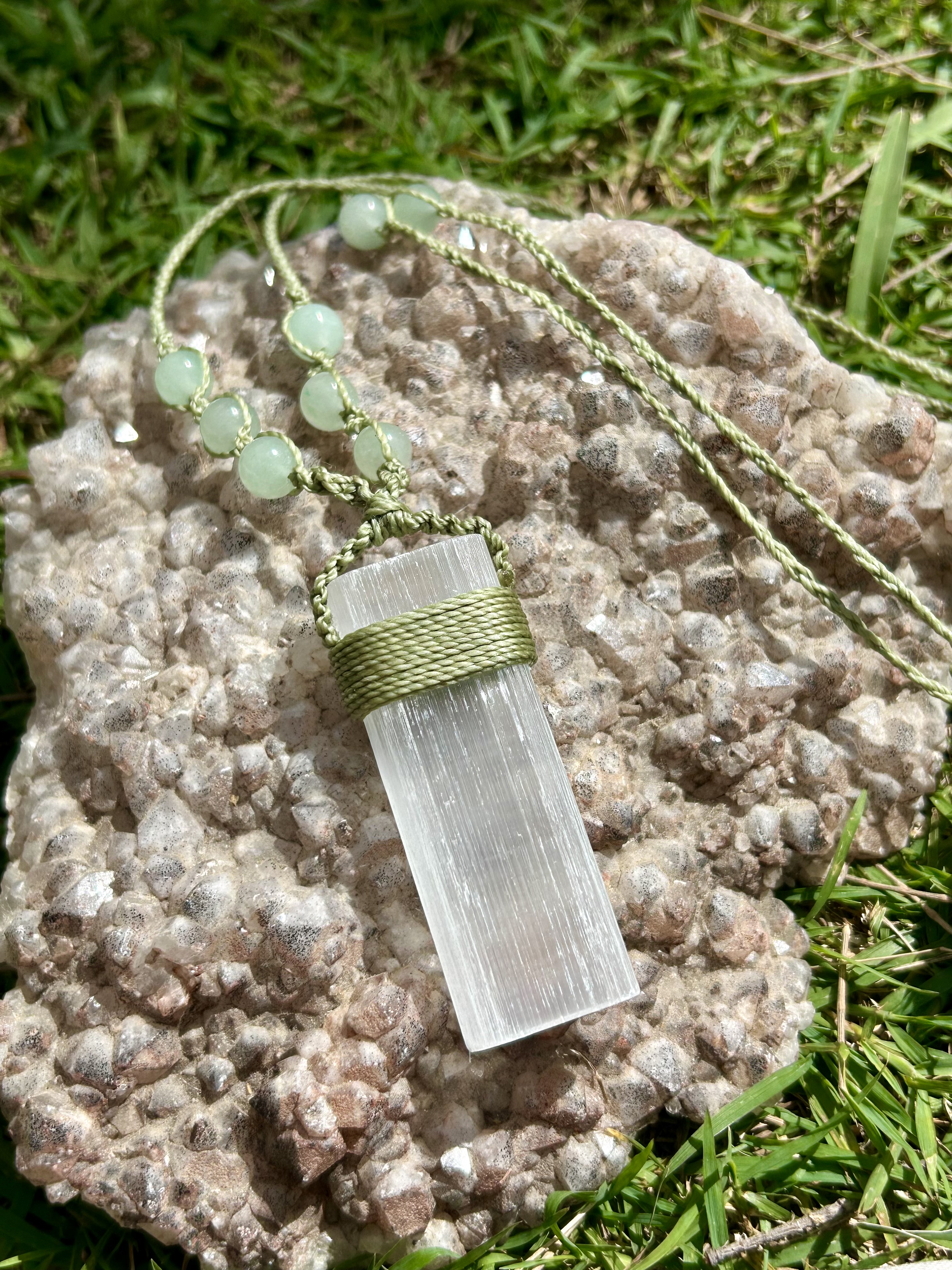 Selenite Necklace