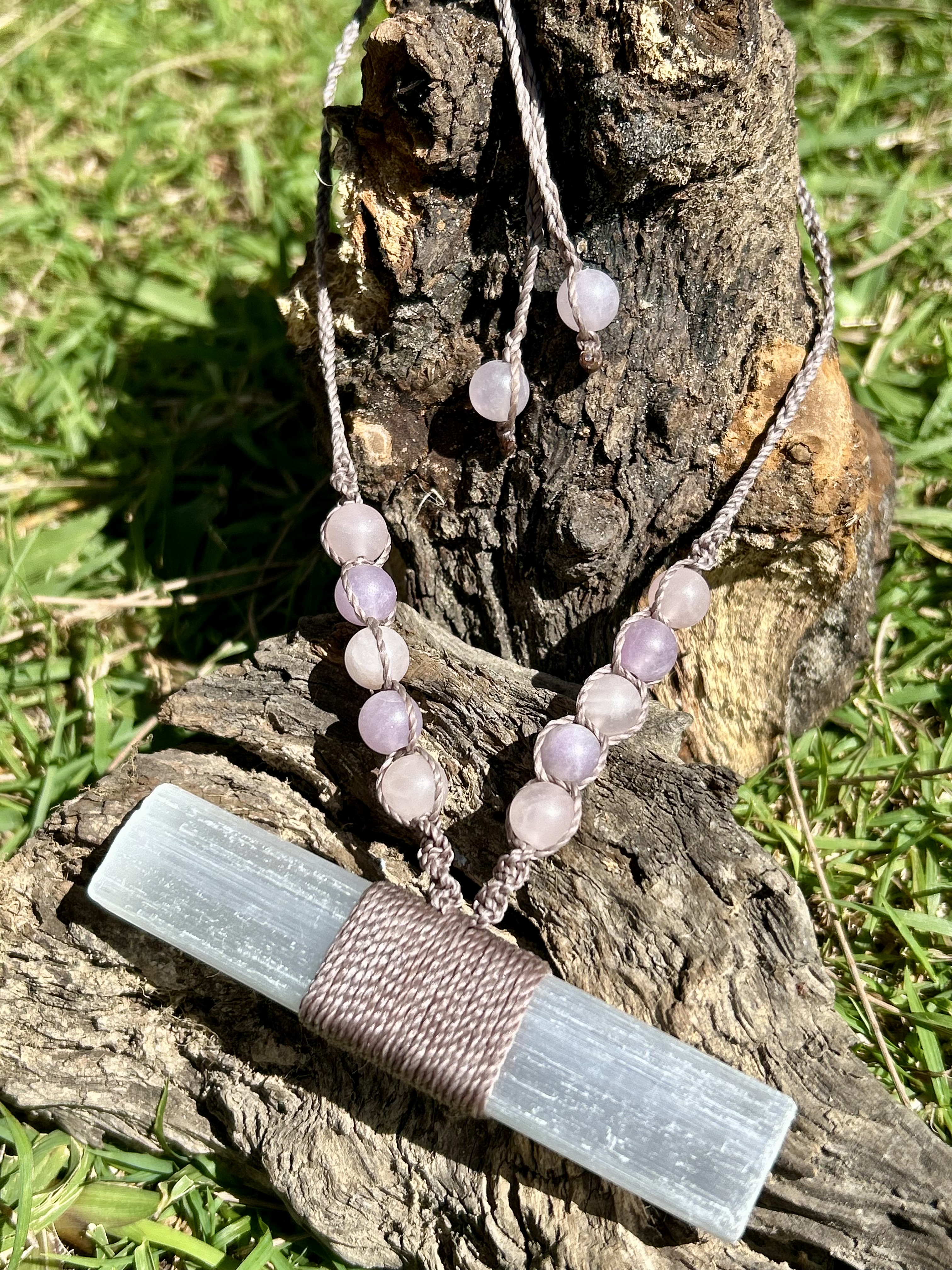 Selenite Necklace