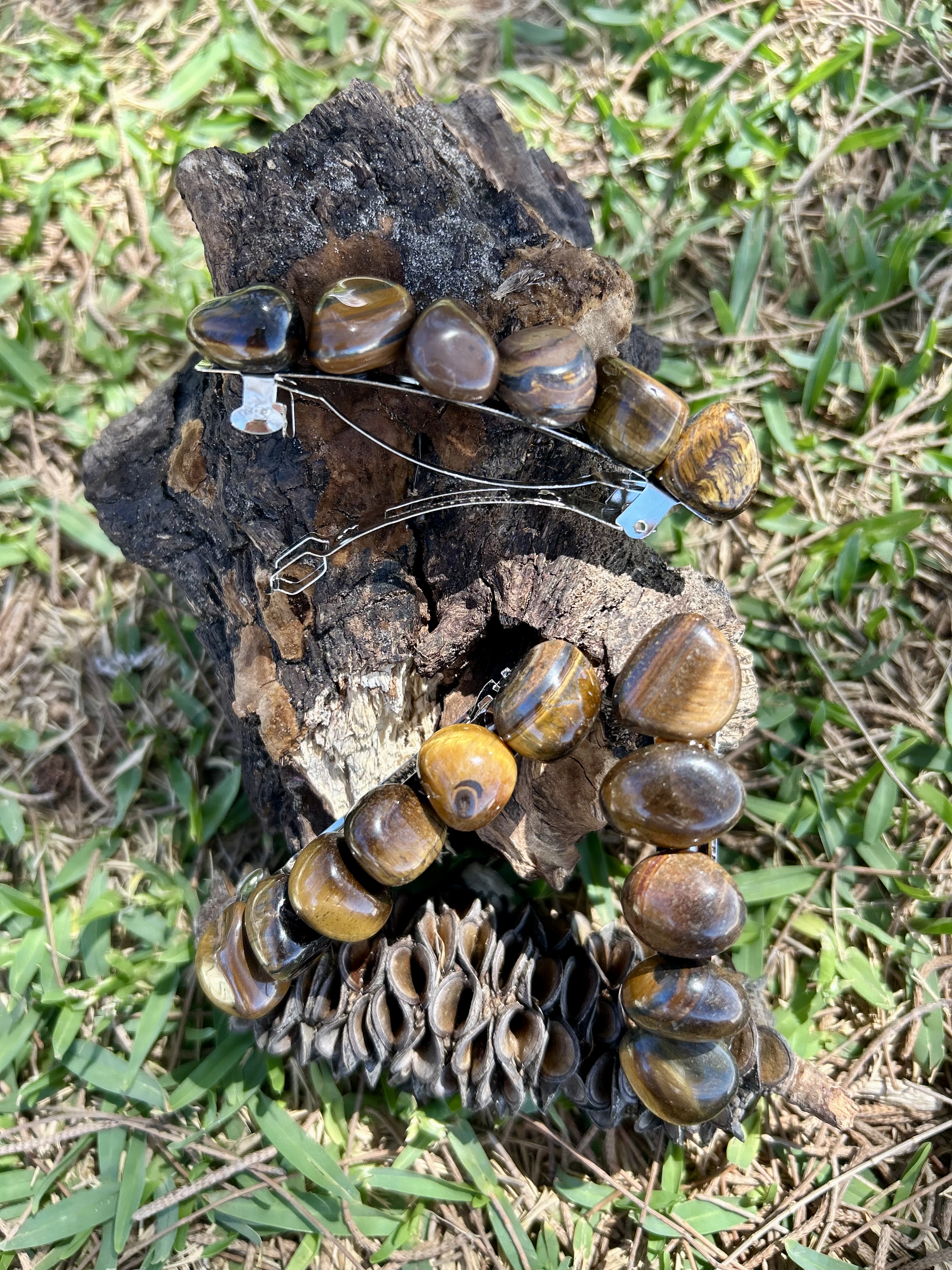 Tiger’s Eye Hair Clip