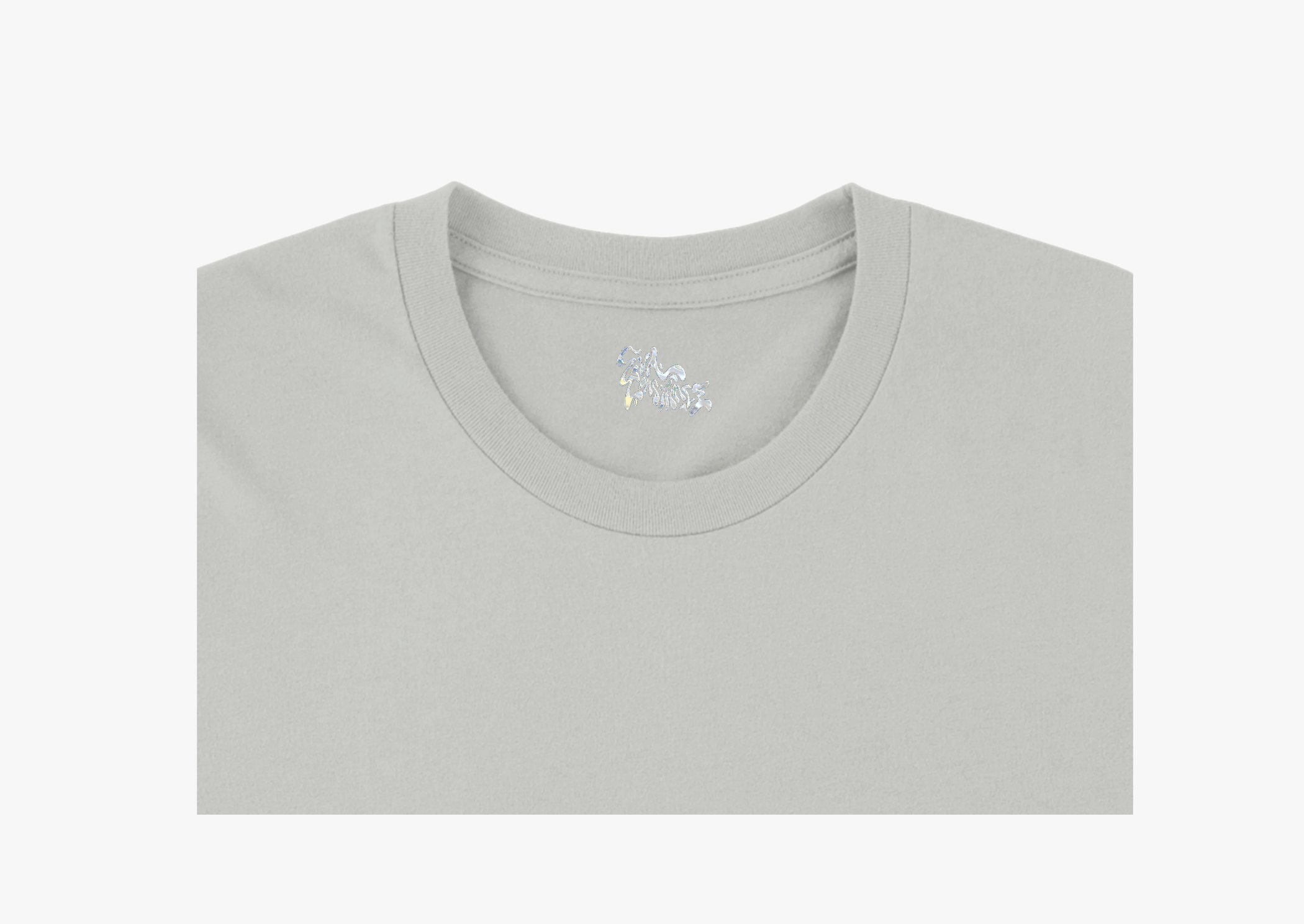 Eva Constance Logo Premium Unisex V-Neck T-shirt Silver