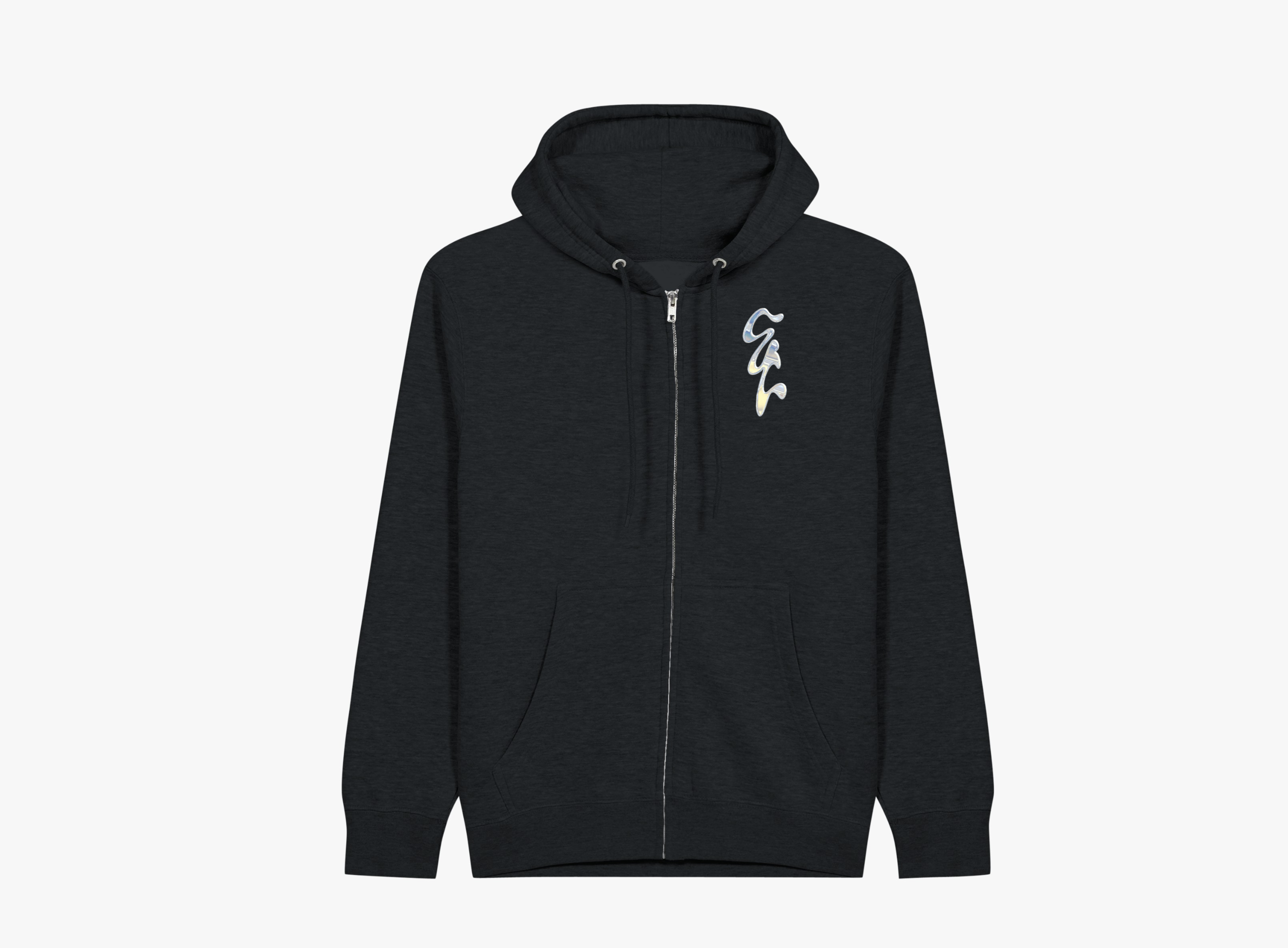 Eva Constance Logo Classic Unisex Zip-Up Hoodie Black