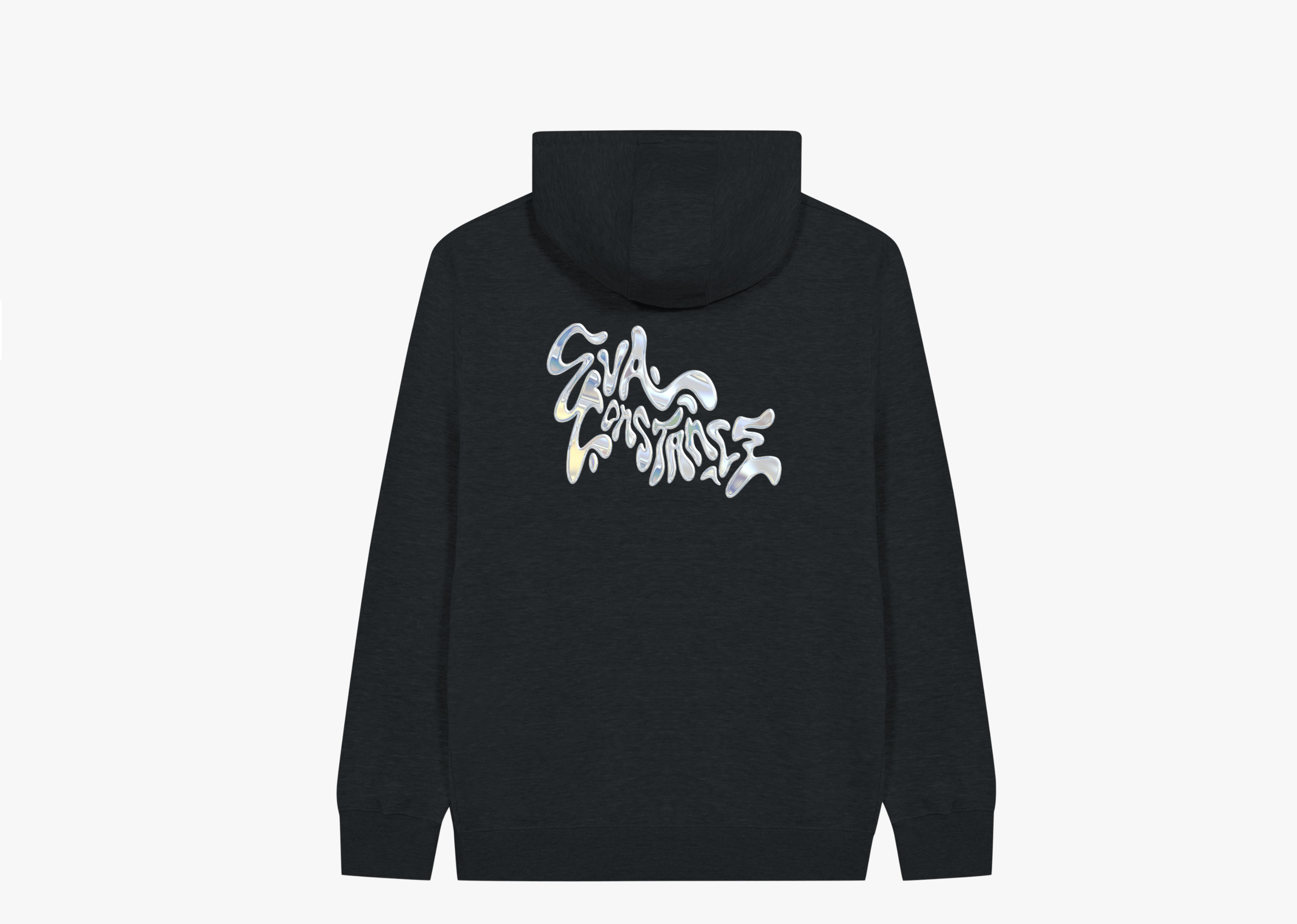 Eva Constance Logo Classic Unisex Zip-Up Hoodie Black