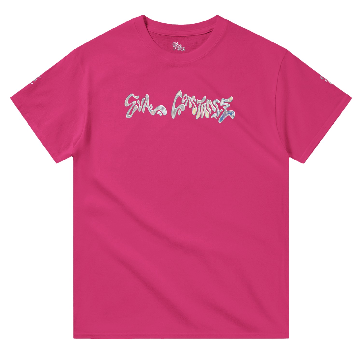 Eva Constance Premium Unisex V-Neck Heliconia T-shirt White or Pink 