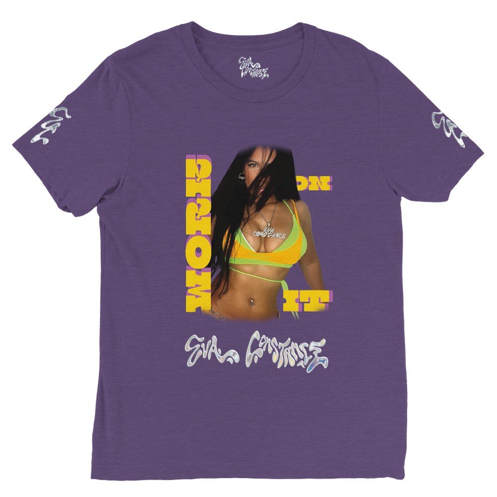 Eva Constance Limited Edition Work On It Photo Polycotton Unisex Crewneck T-shirt