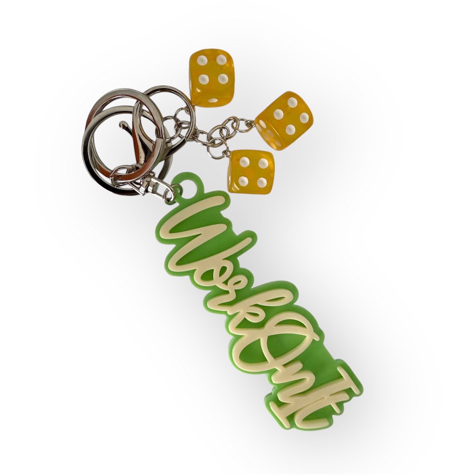 Work On It + Dice Keychain 