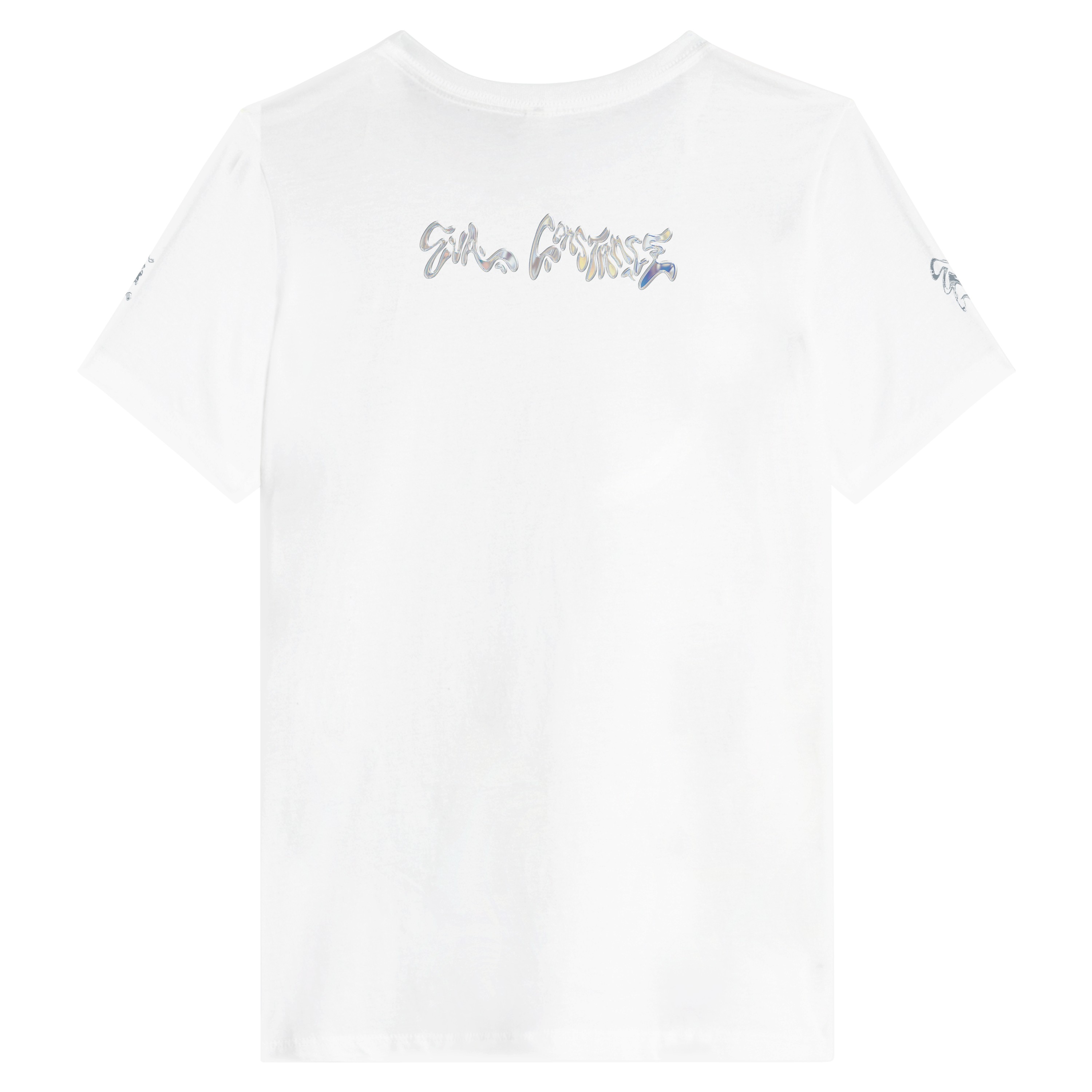 Eva Constance Limited Edition Work On It Photo Polycotton Unisex Crewneck T-shirt