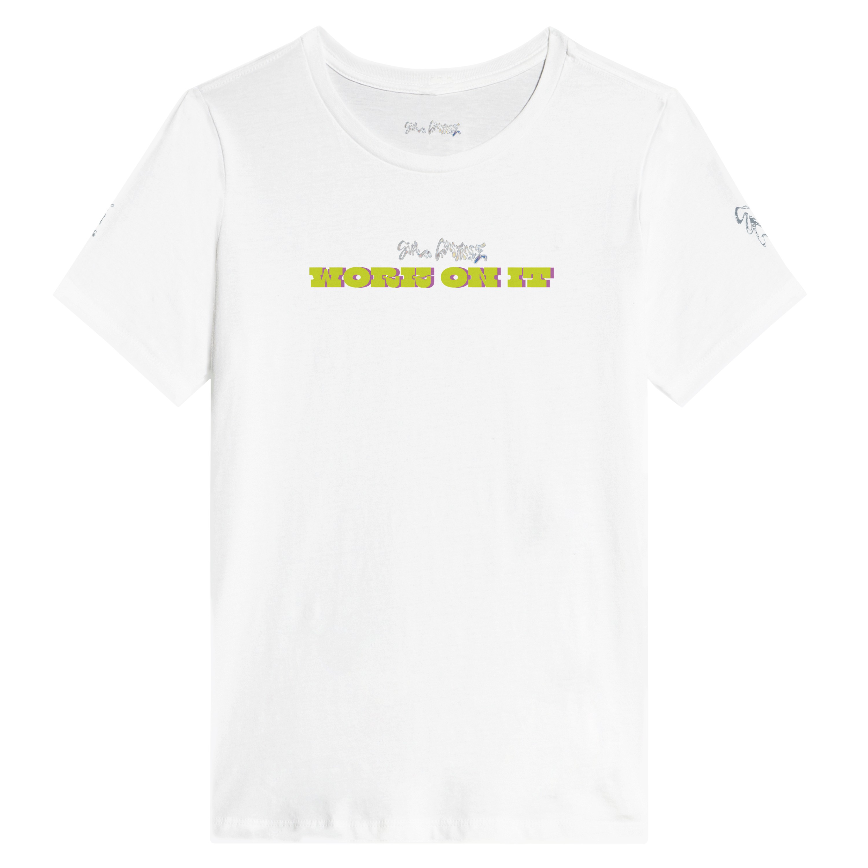 Eva Constance Limited Edition Work On It Photo Polycotton Unisex Crewneck T-shirt