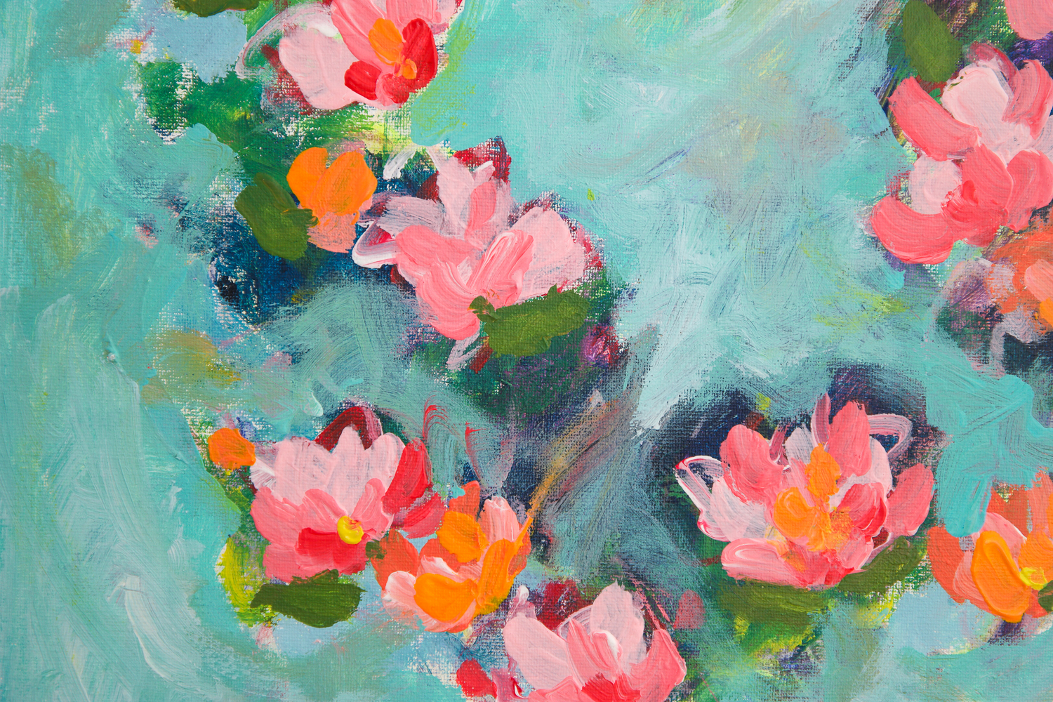 Mom's Garden, Peonies & Marigolds
