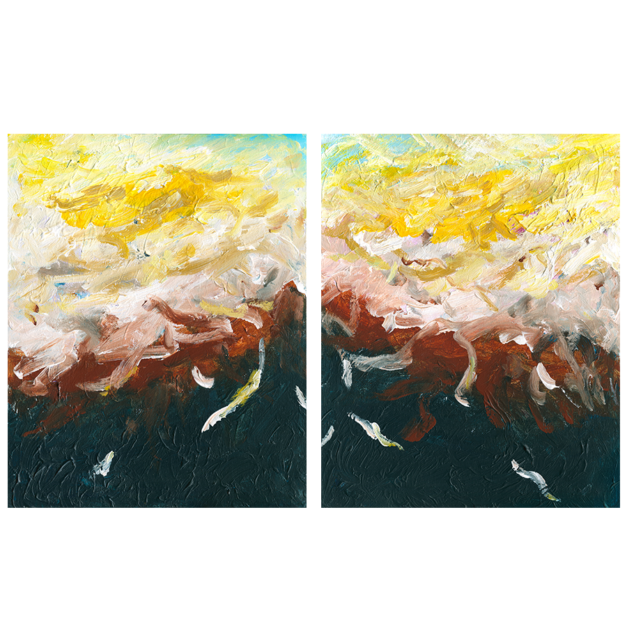 Towards the Light Diptych (1 & 2)